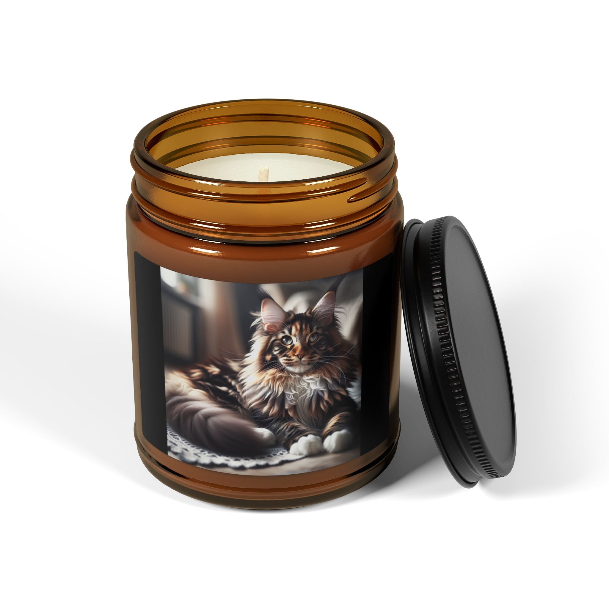 Maine Coon Cat Scented Candle (9oz)