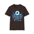 Halloween Witch Moon T-Shirt — Spooky Graveyard Night Tee