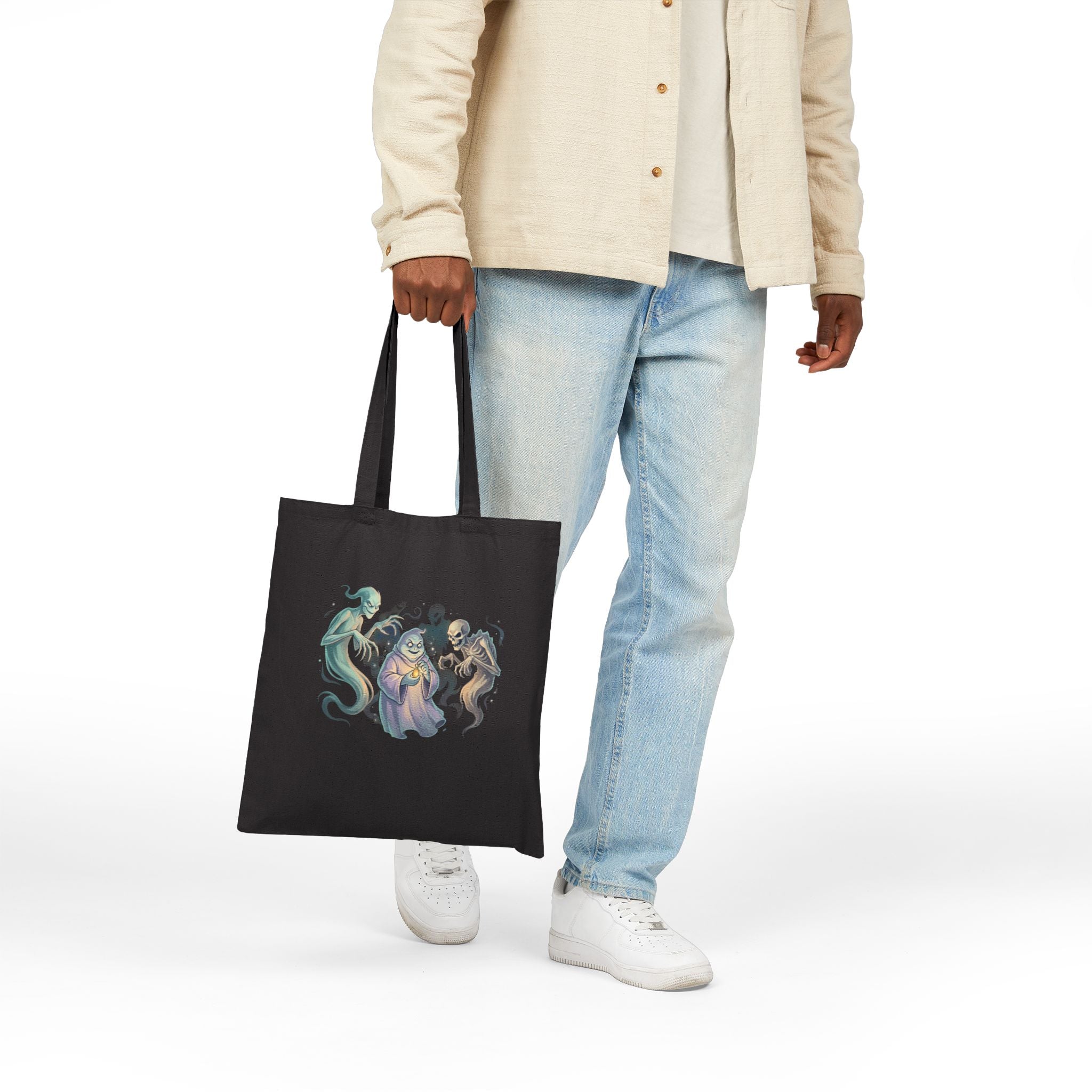 SPIRITS OF HALLOWEEN Cotton Canvas Tote Bag