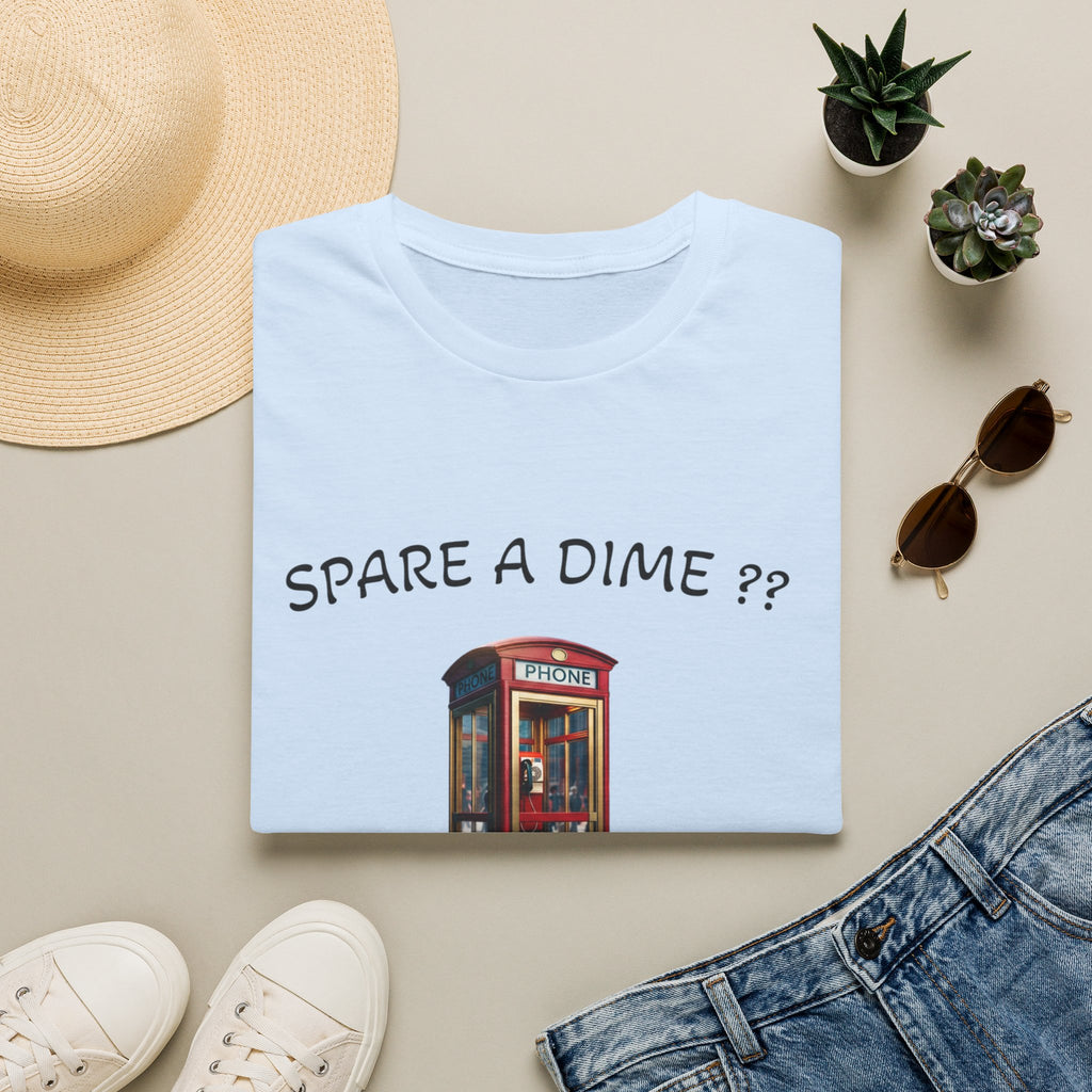 Spare a Dime? Phone Booth Graphic T‑Shirt