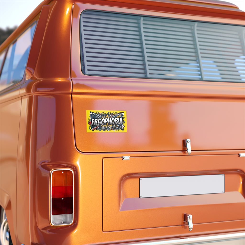 Ergophobia Sticker — Funny Tool-Themed Bumper Decal for Fear of Work