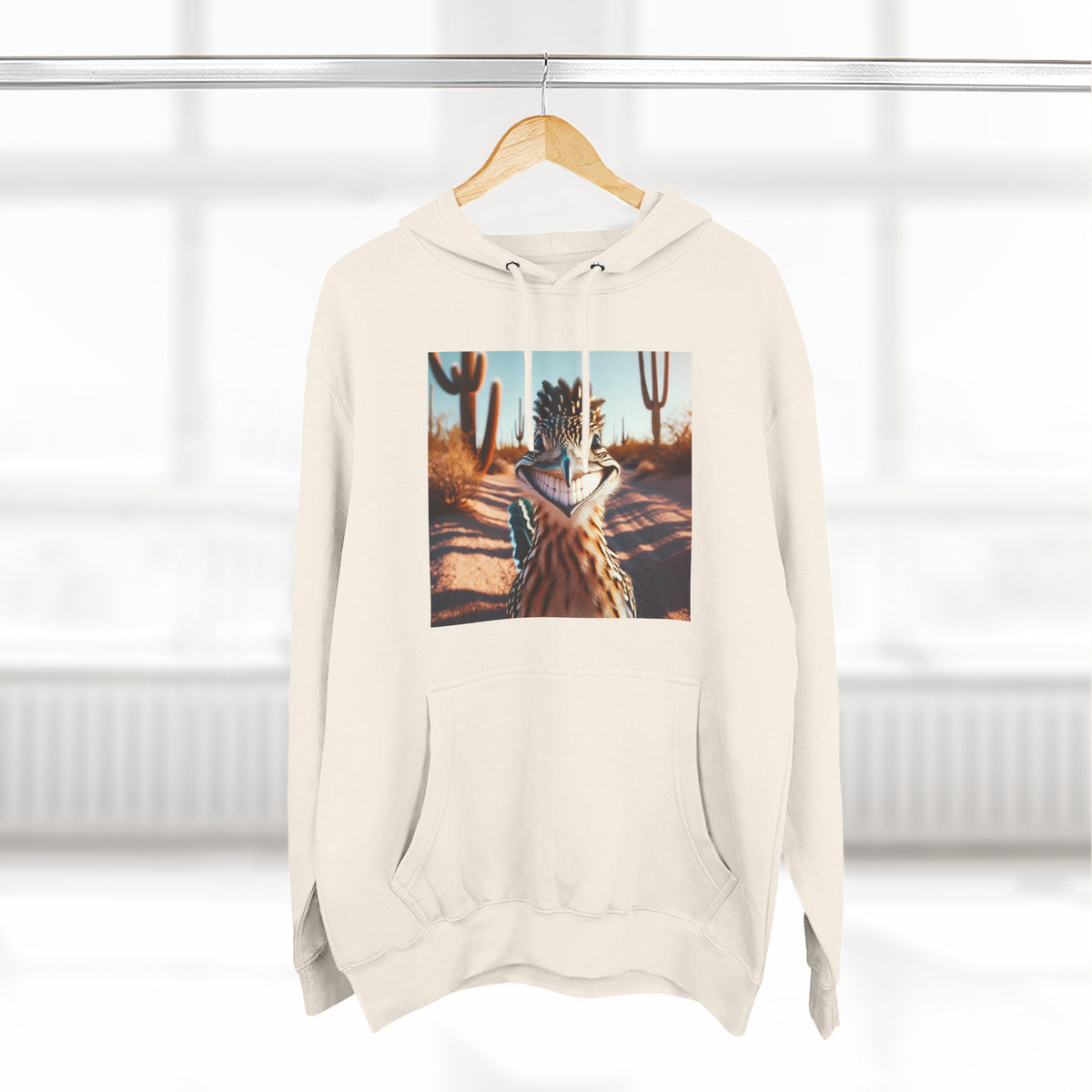 Three-Panel Fleece Hoodie