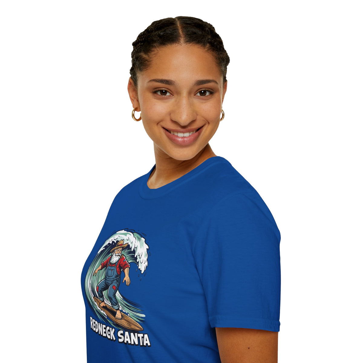 Redneck Santa T-Shirt — Surfing Santa Holiday Graphic Tee