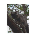Velveteen Plush Blanket - Cat in Tree