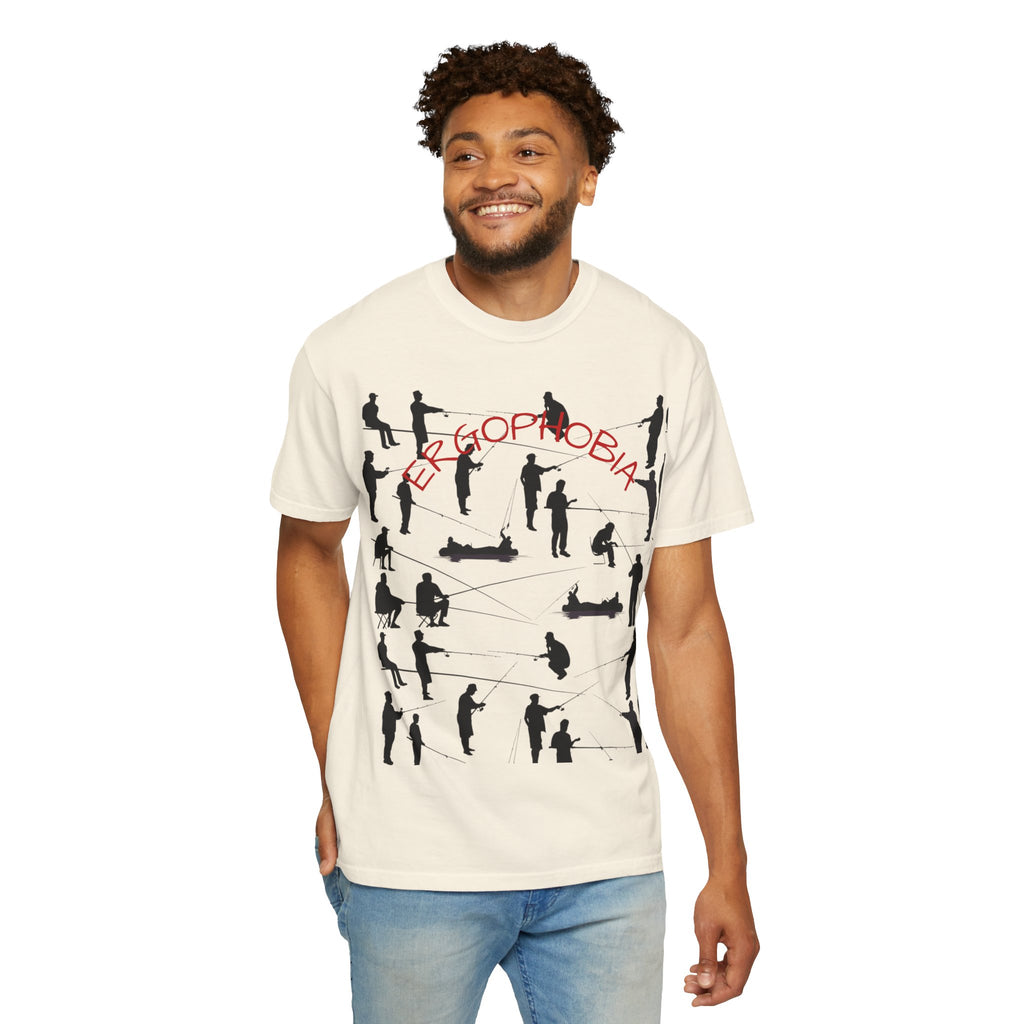 Different Styles of Fishing Garment-Dyed T-Shirt