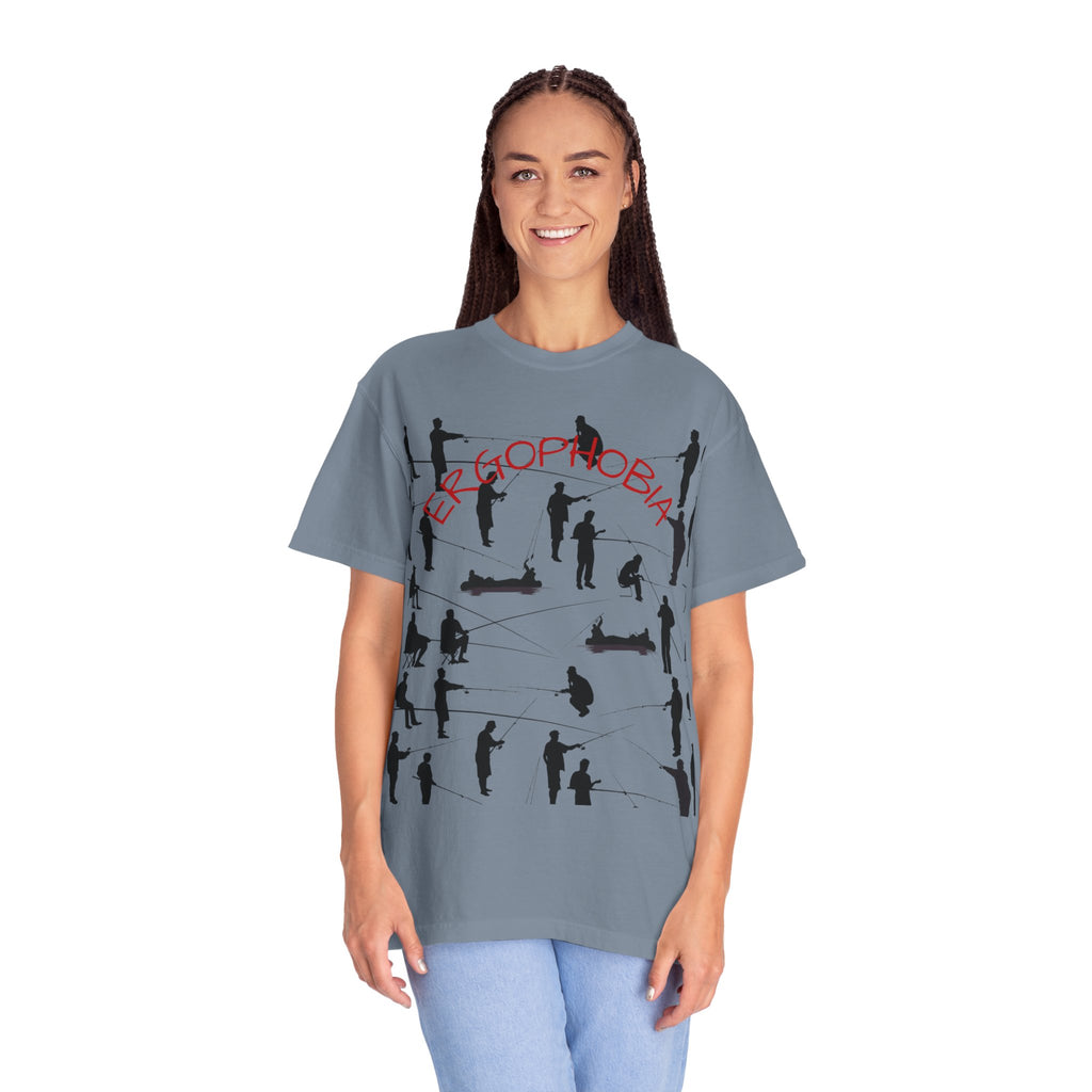 Different Styles of Fishing Garment-Dyed T-Shirt