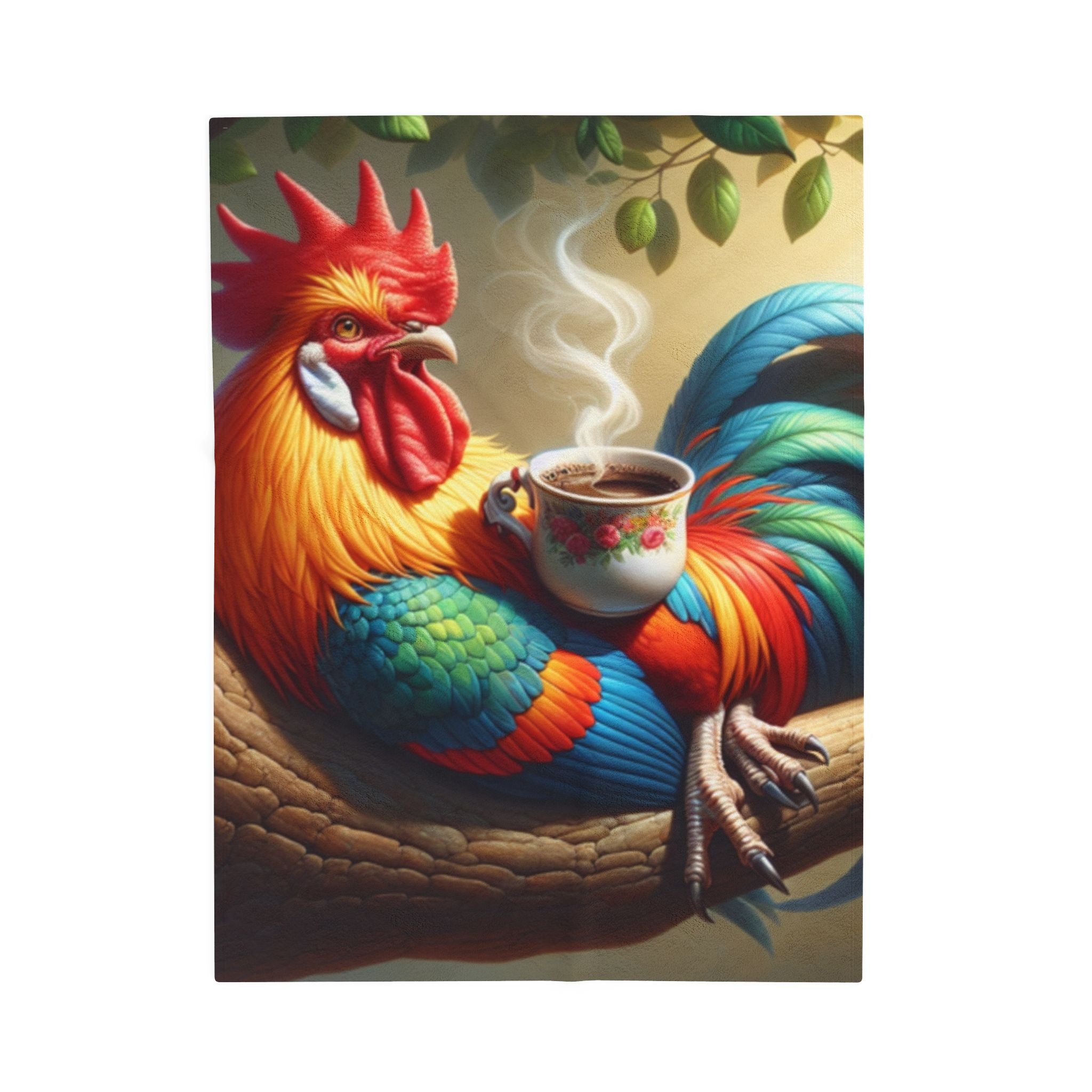Velveteen Plush Blanket - Rooster