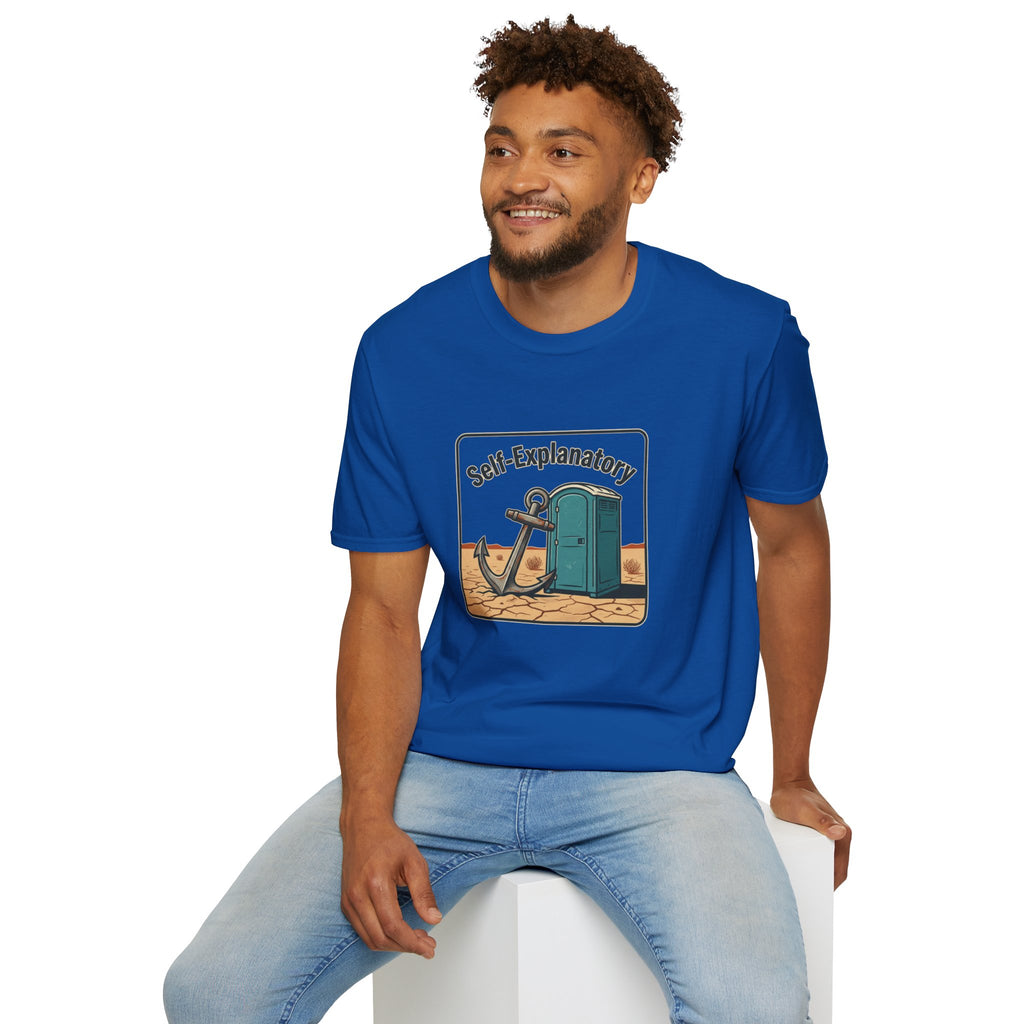 Self-Explanatory Anchor Outhouse Funny Unisex T-Shirt