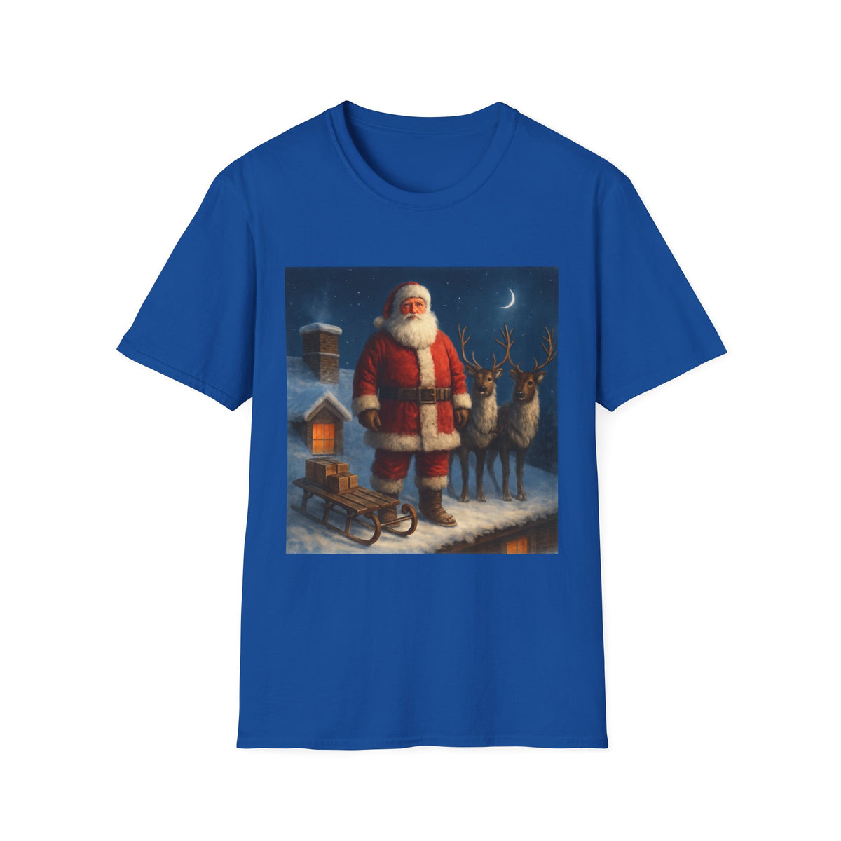 Santa Claus Night Scene T-Shirt