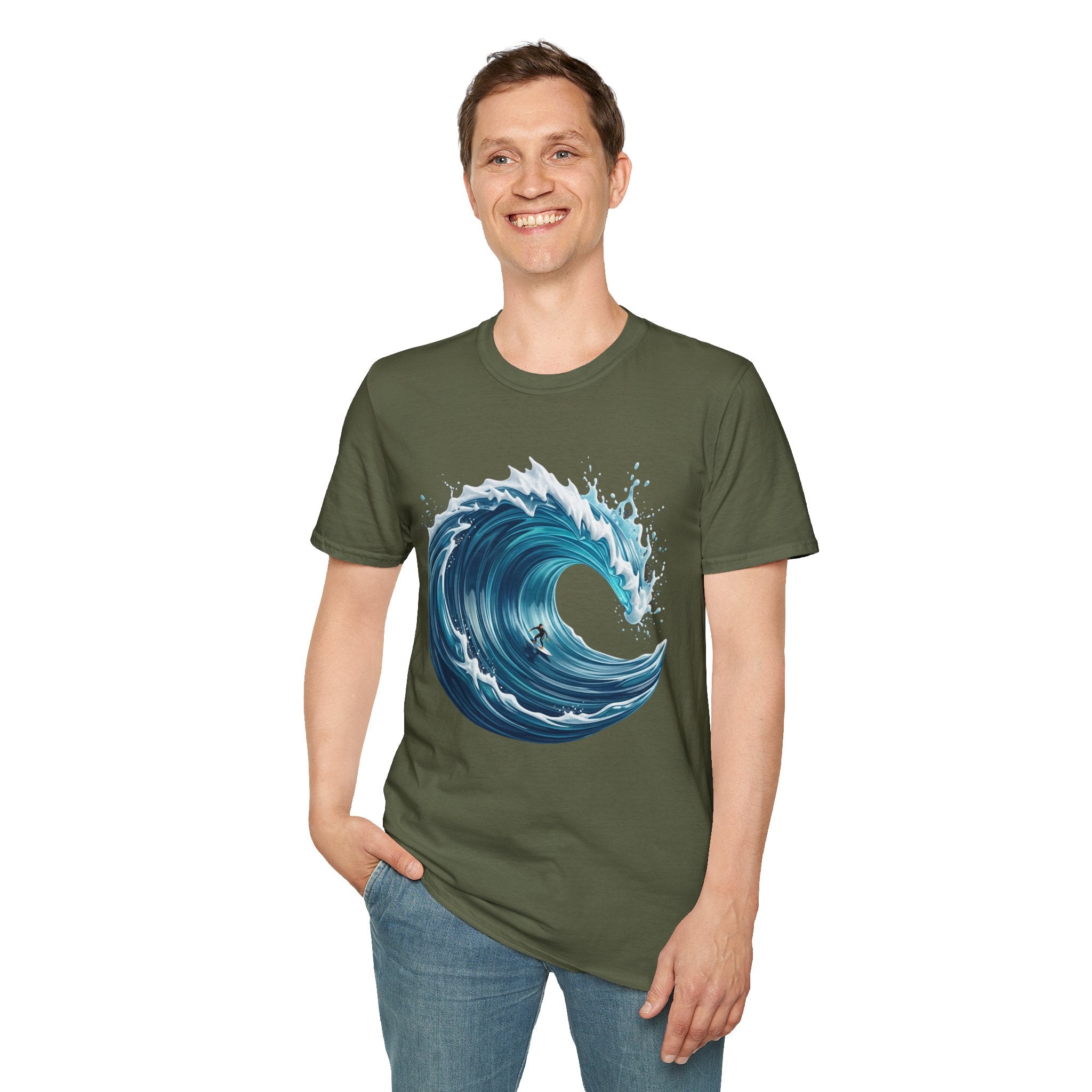 Ocean Wave T-Shirt — Coastal Surf Graphic Tee