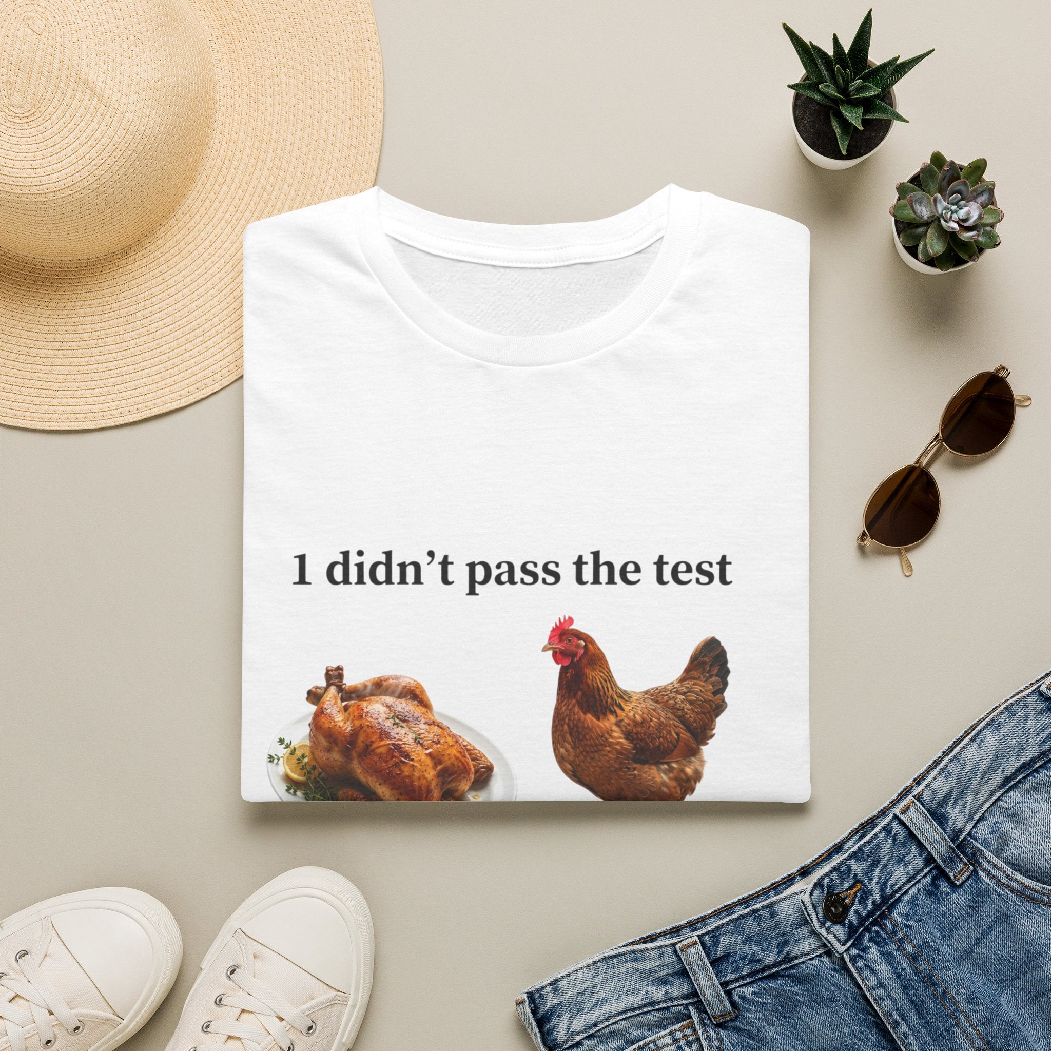 CHICKEN DIDN'T MAKE IT Unisex Soft style T-Shirt