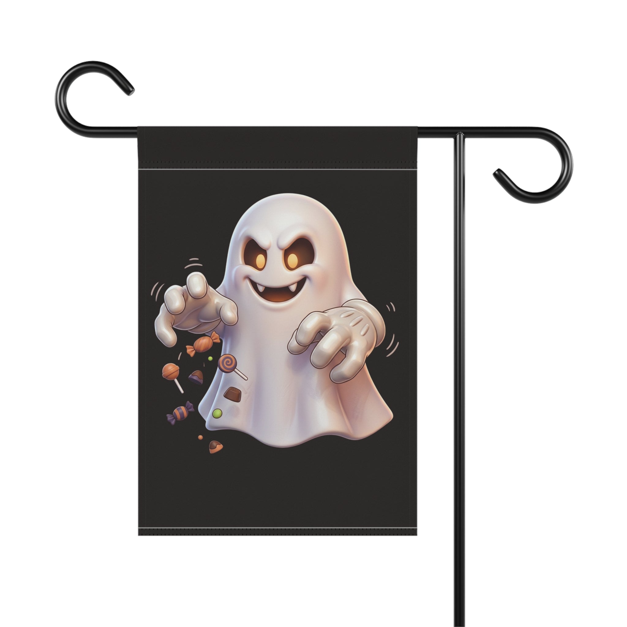 Trick or Treating Ghost Halloween Garden & House Banner