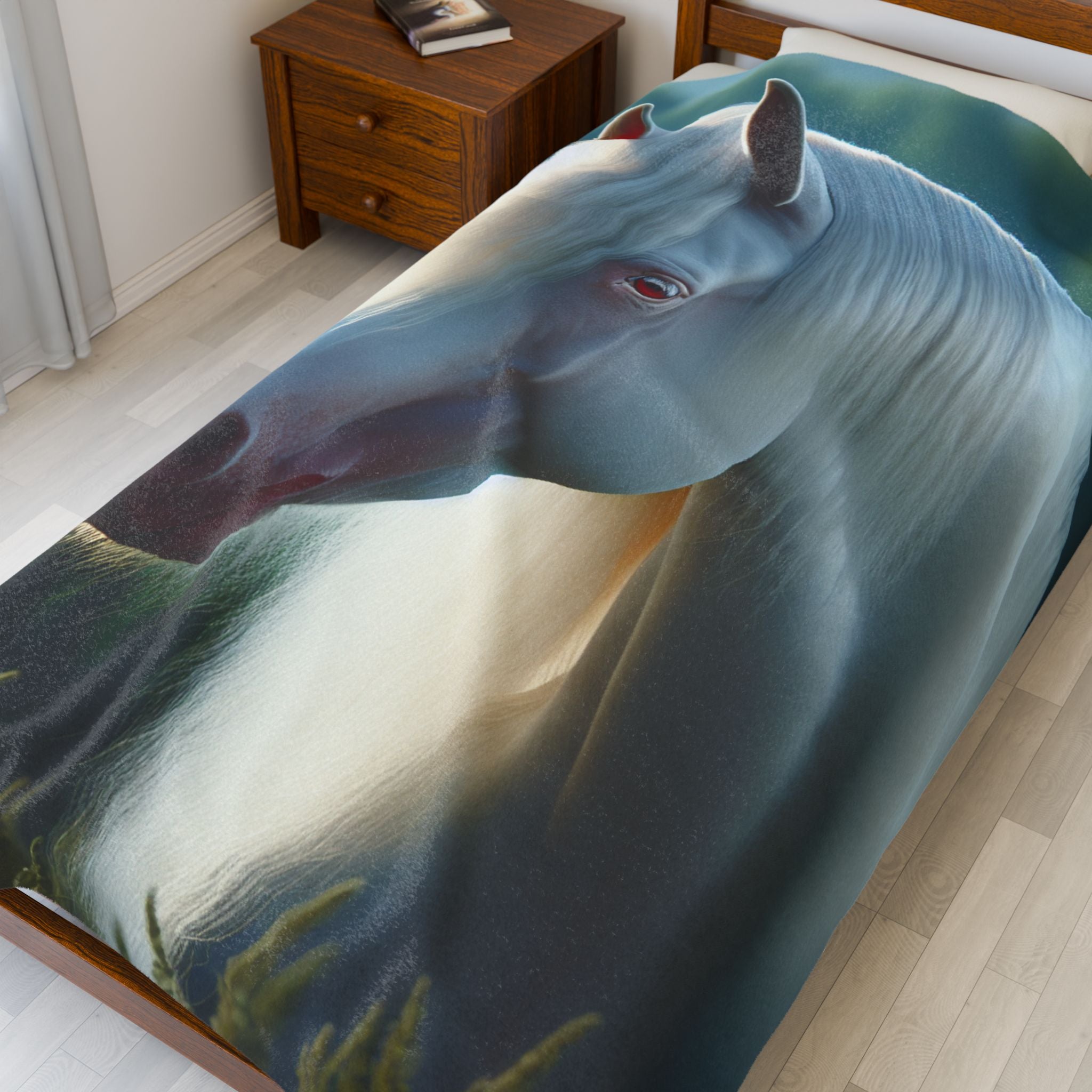 Velveteen Plush Blanket - Horse