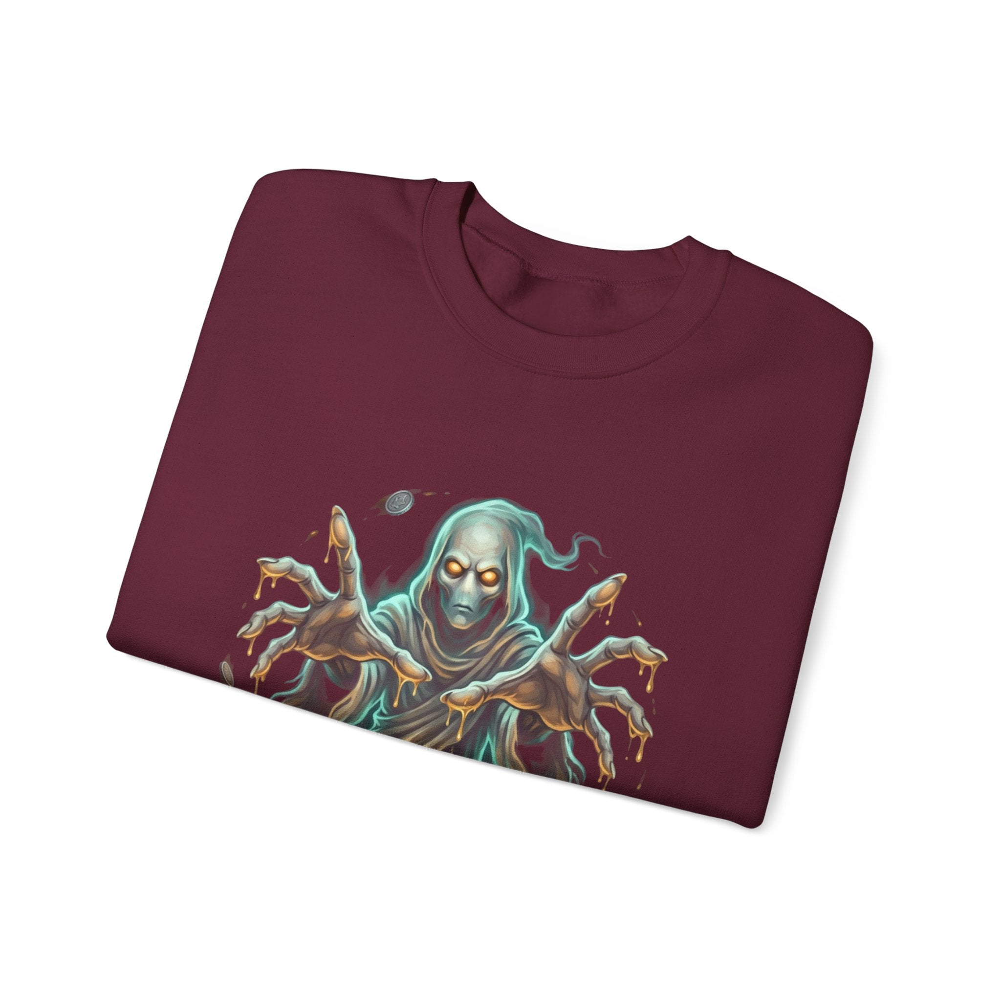 Hooded Wraith Halloween Crewneck Sweatshirt