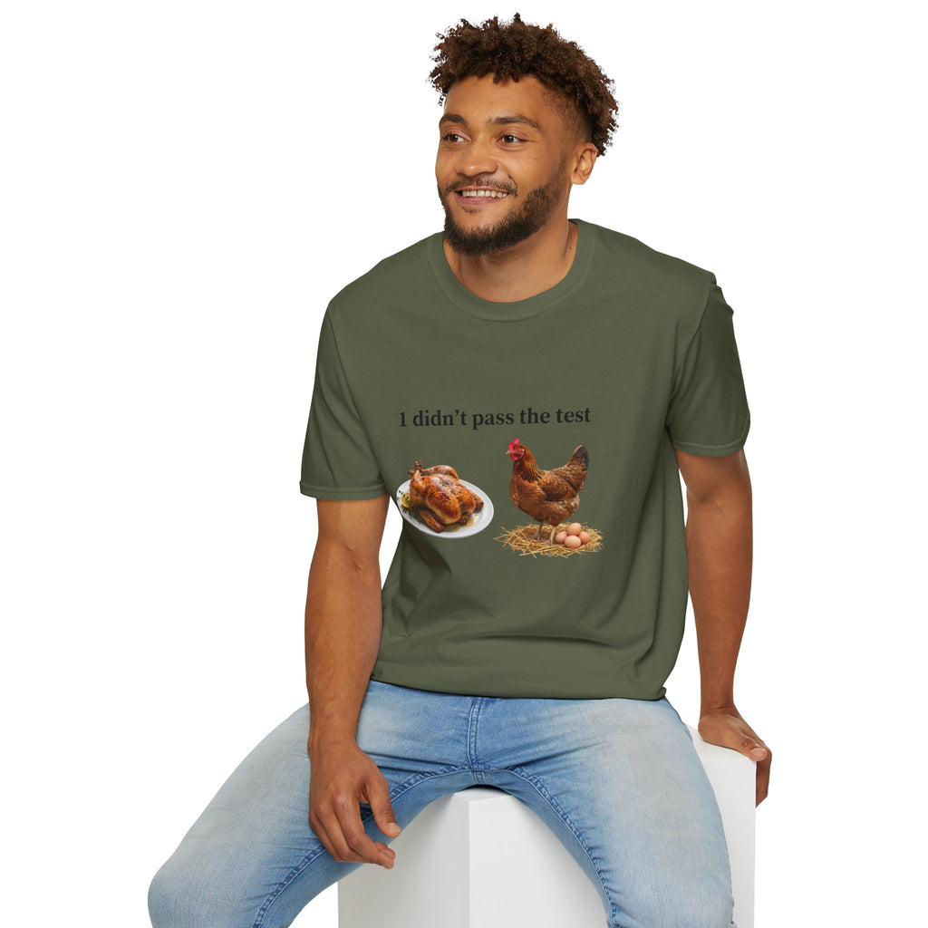 CHICKEN DIDN'T MAKE IT Unisex Soft style T-Shirt