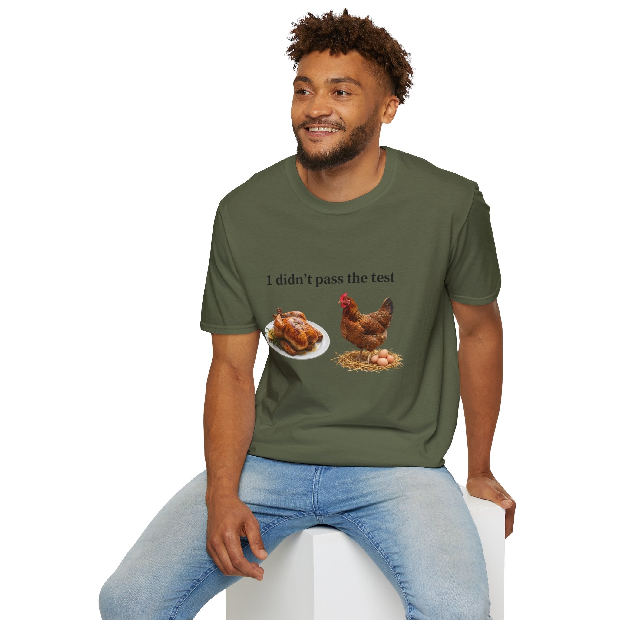 CHICKEN DIDN'T MAKE IT Unisex Soft style T-Shirt