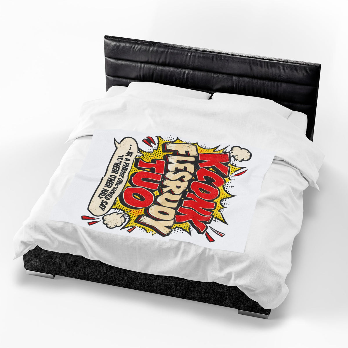 KCONK FLESRUOY TUO Funny Couples Velveteen Plush Blanket