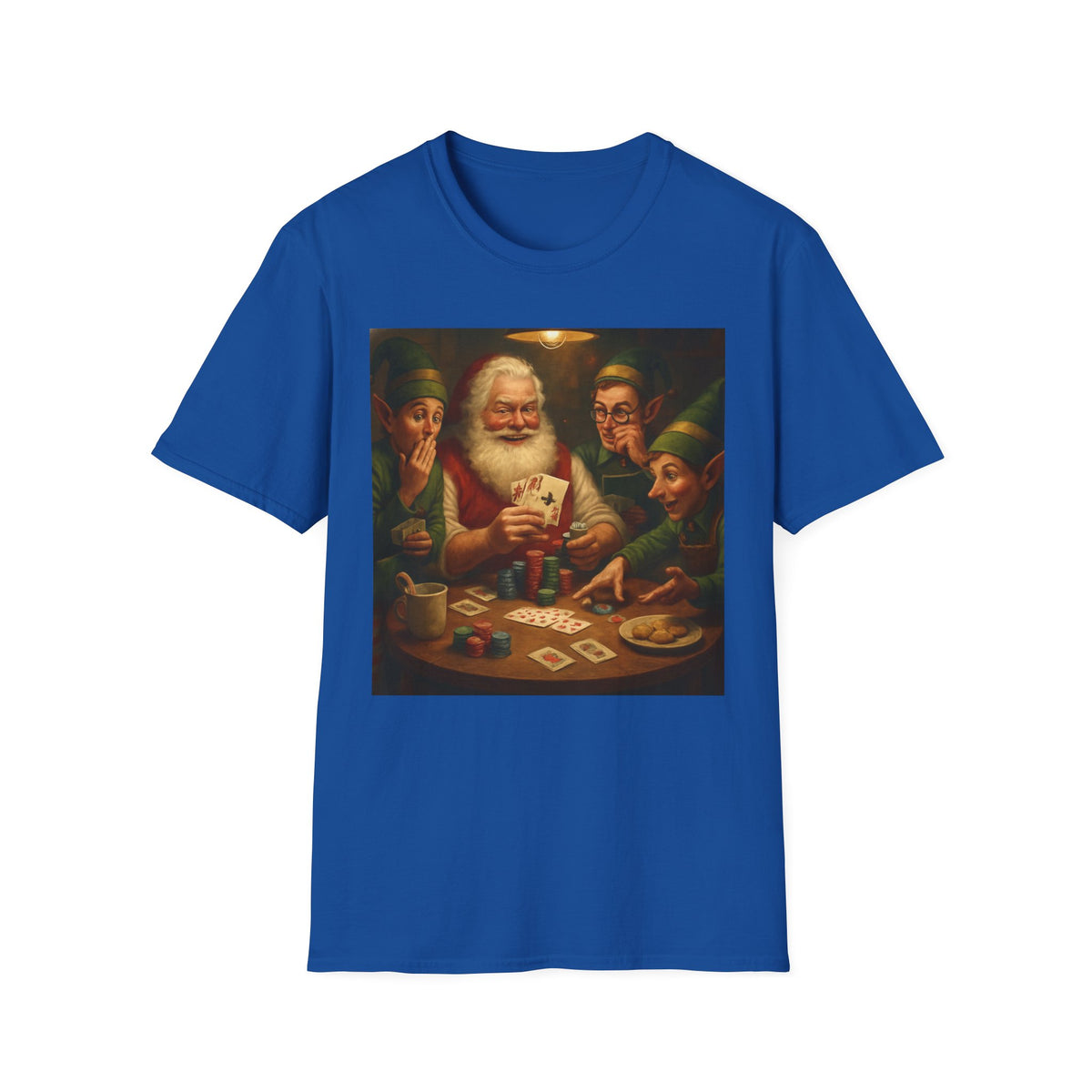 Santa Poker Night Christmas T-Shirt
