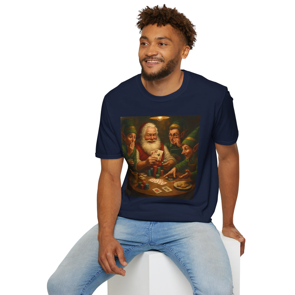 Santa Poker Night Christmas T-Shirt
