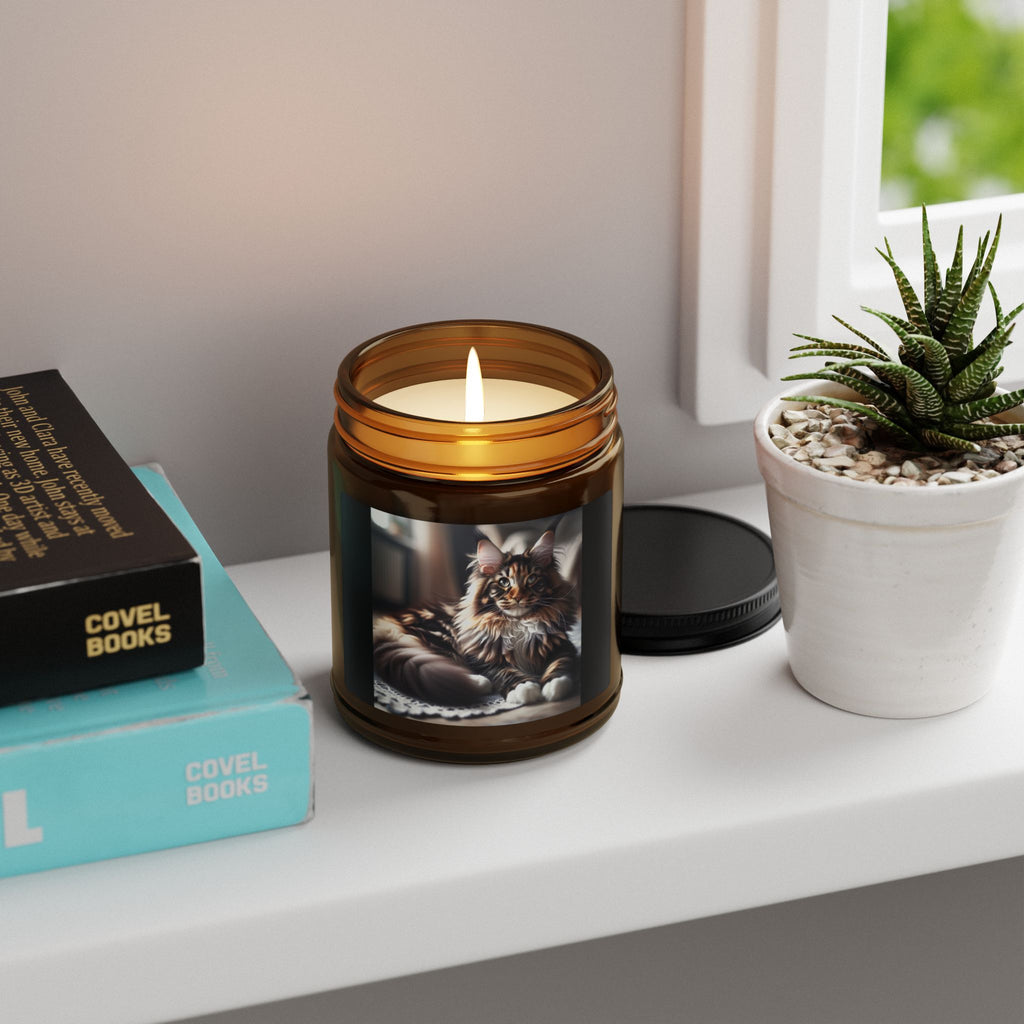 Maine Coon Cat Scented Candle (9oz)