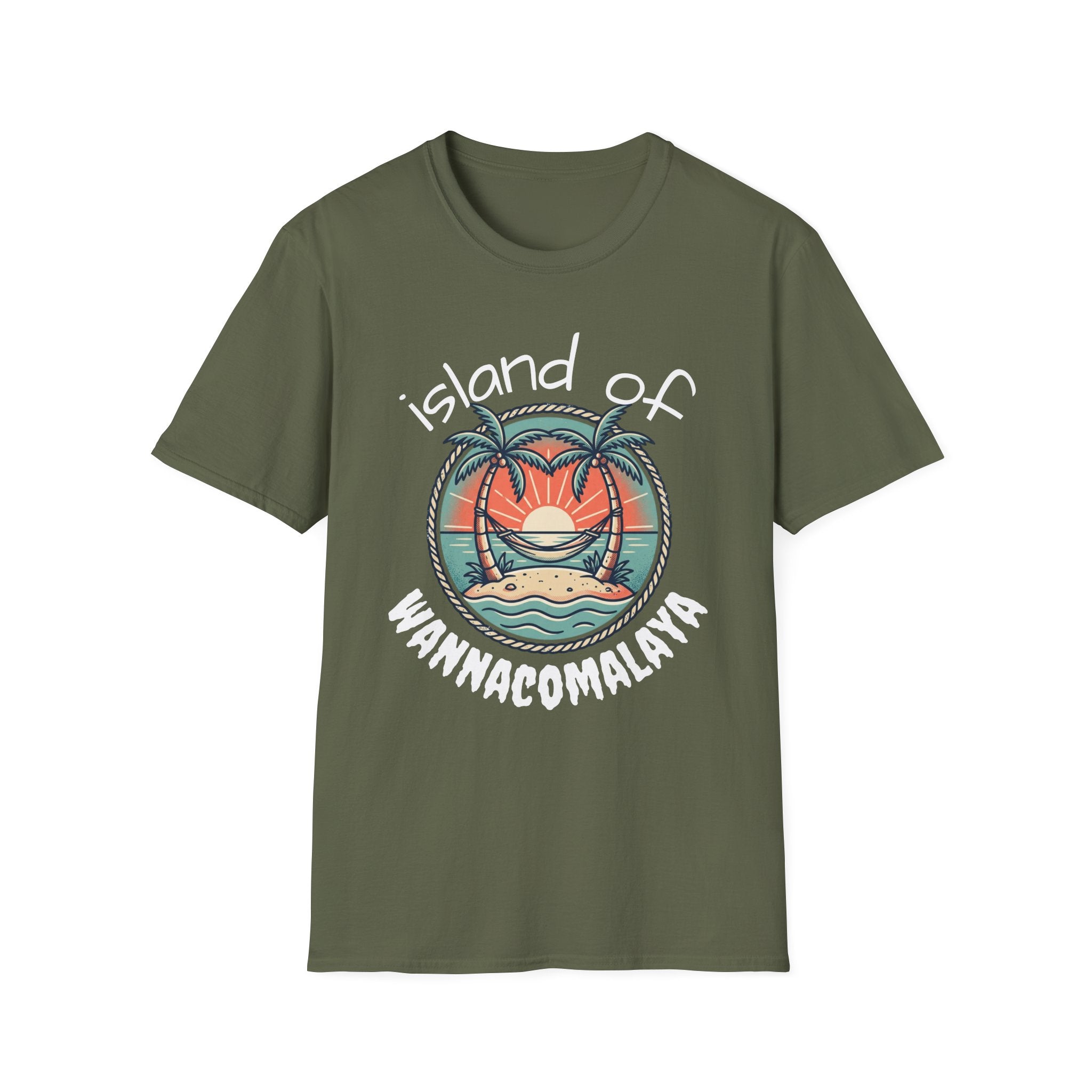 Island of Wannacomalaya Unisex Softstyle T-Shirt
