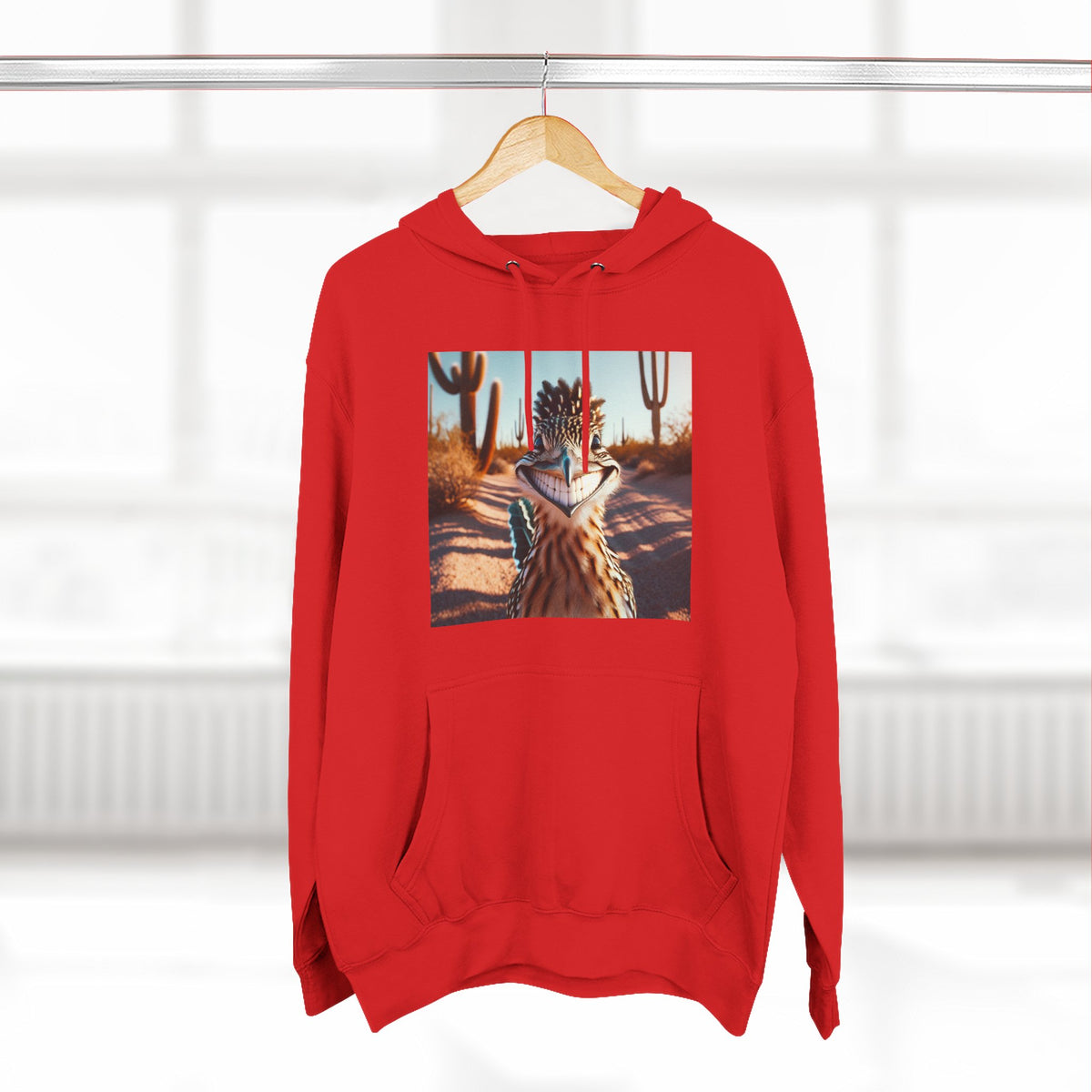 Three-Panel Fleece Hoodie