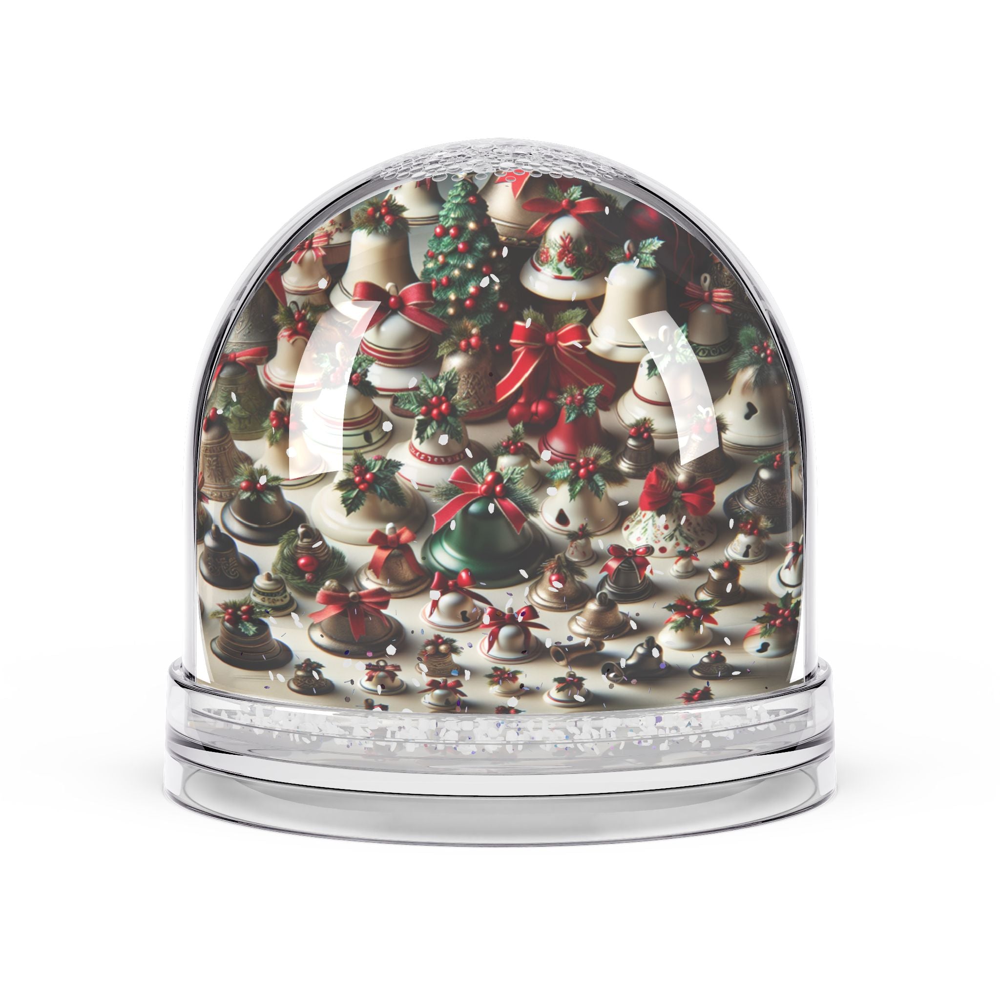 Christmas Tree Snow Globe – Festive Holiday Tabletop Decor