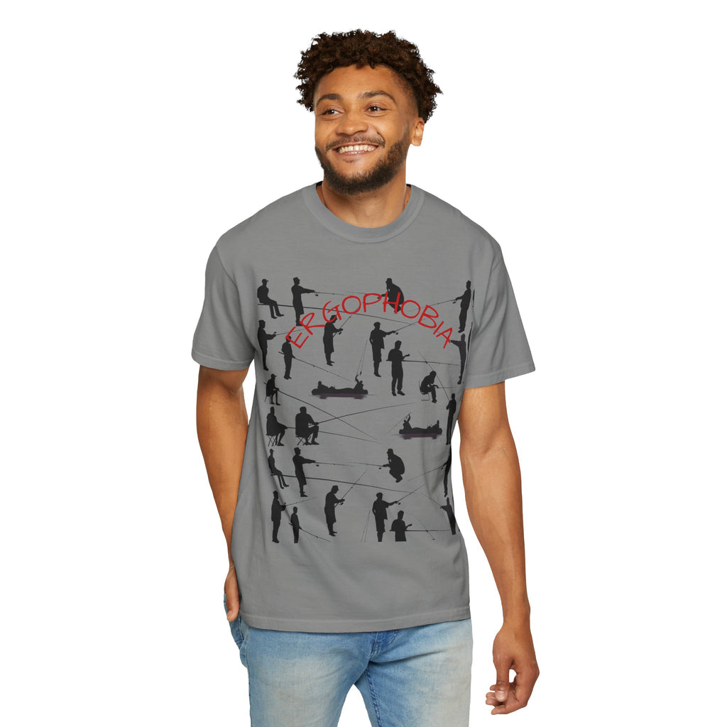 Different Styles of Fishing Garment-Dyed T-Shirt