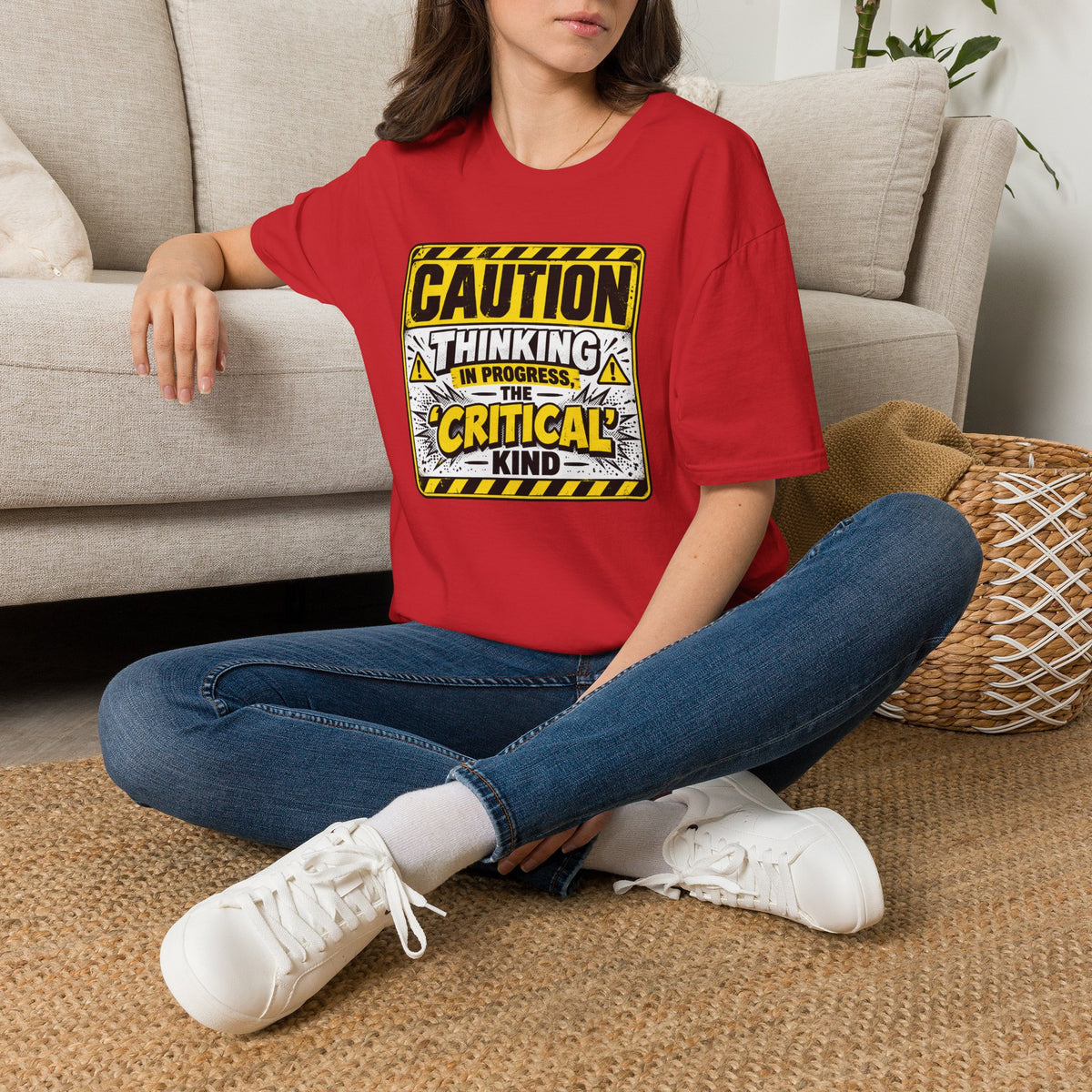 Caution Thinking in Progress Critical Kind T-Shirt