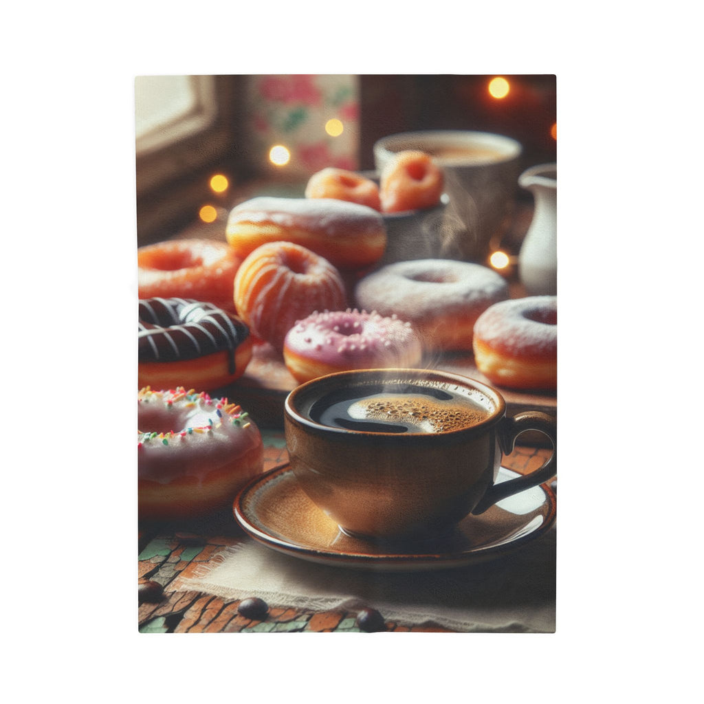 Velveteen Plush Blanket - Donut Design