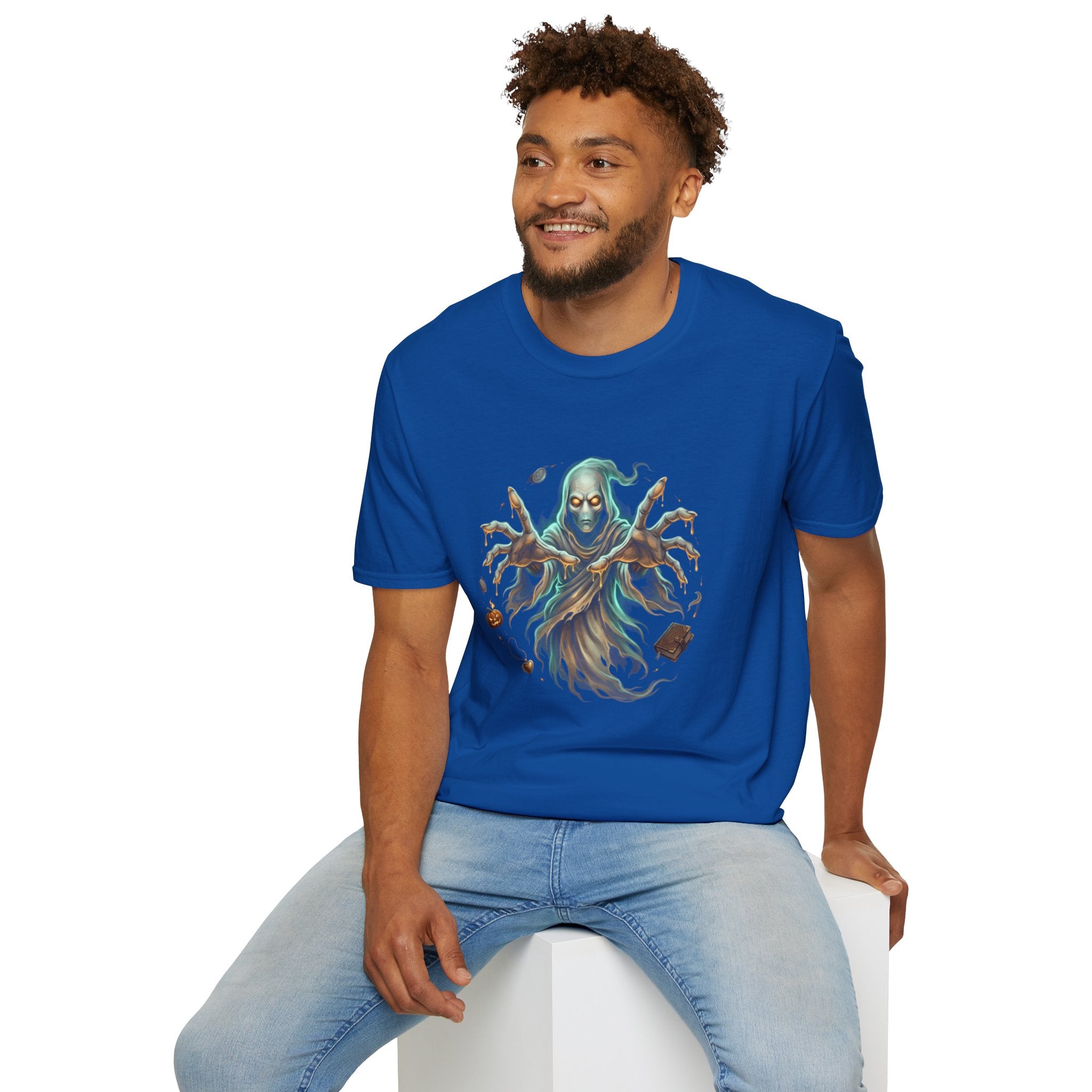 Hooded Specter Halloween Unisex Softstyle T-Shirt