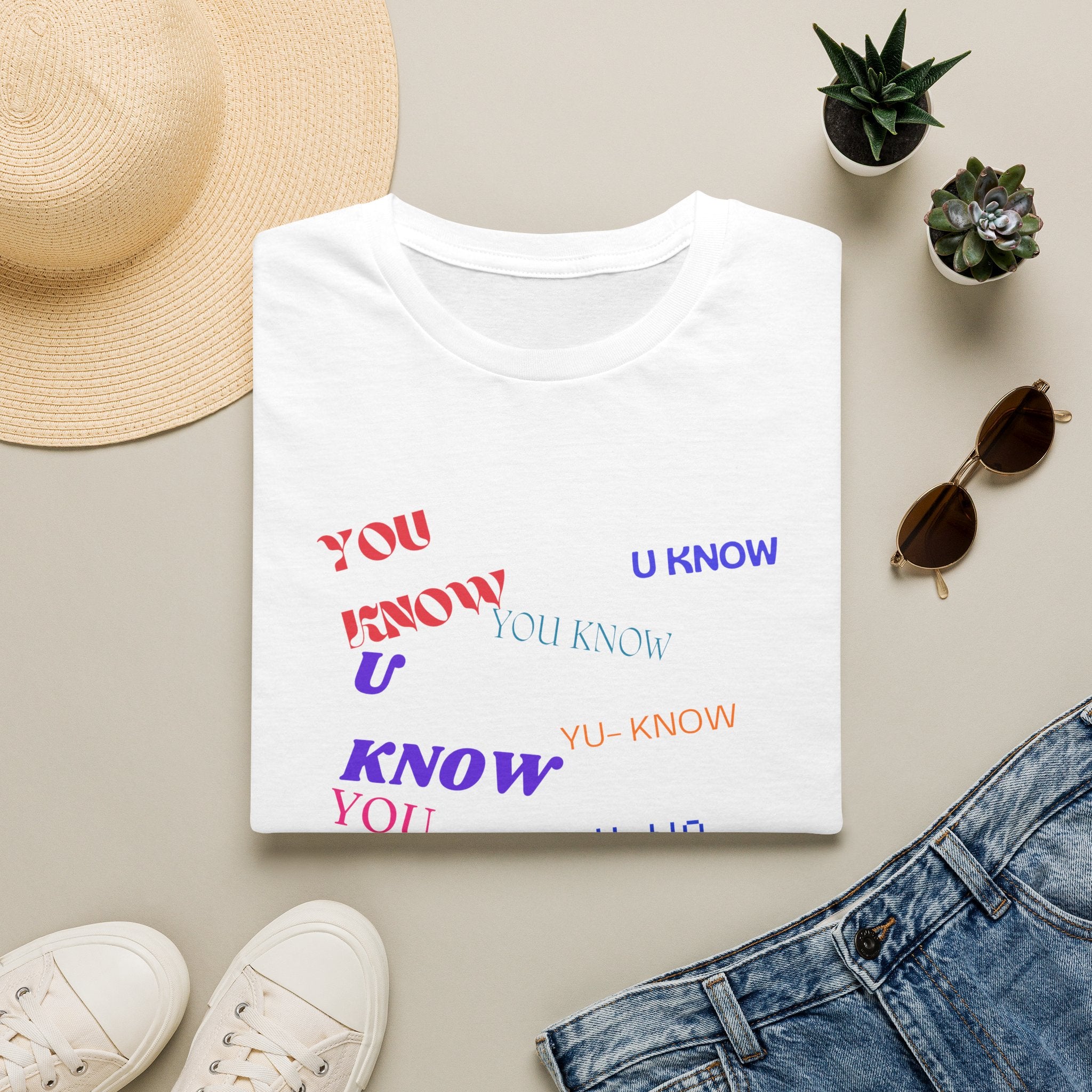 You Know All-Over Text Unisex Softstyle T-Shirt