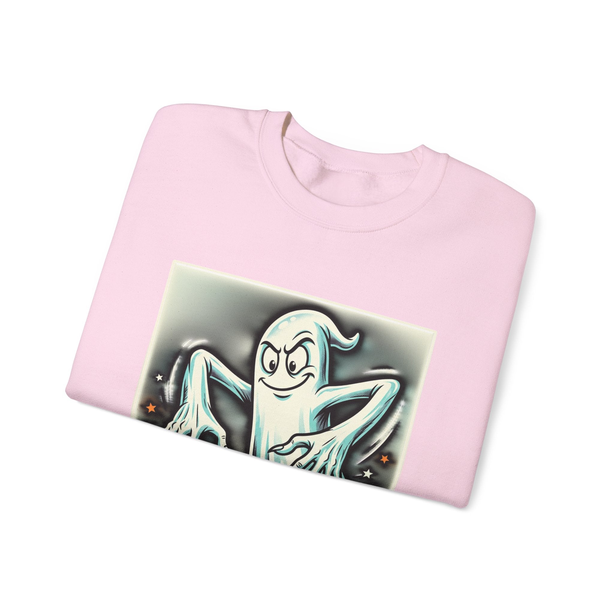 Vintage Candy Ghost Halloween Crewneck Sweatshirt