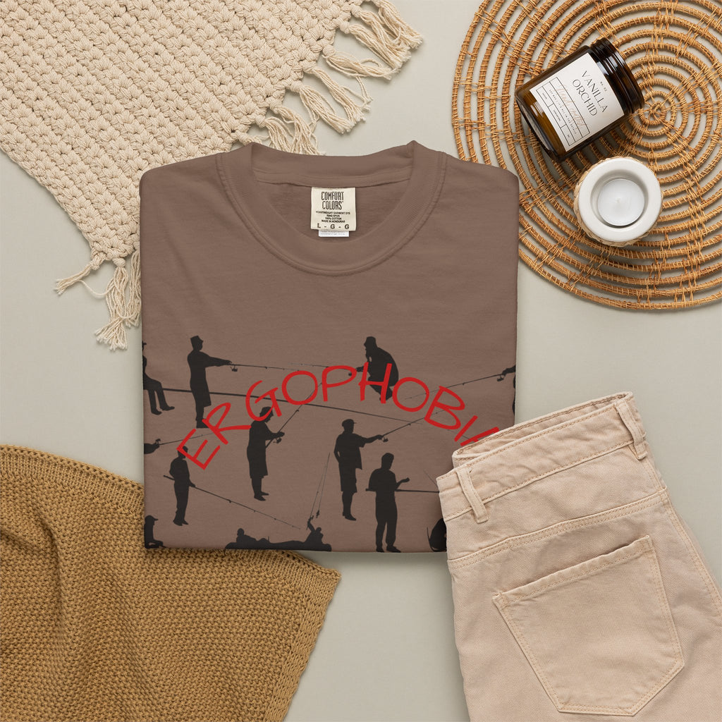 Different Styles of Fishing Garment-Dyed T-Shirt