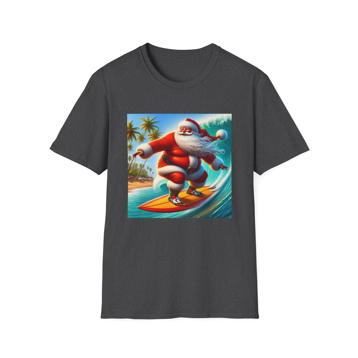 Surfing Santa Christmas T-Shirt