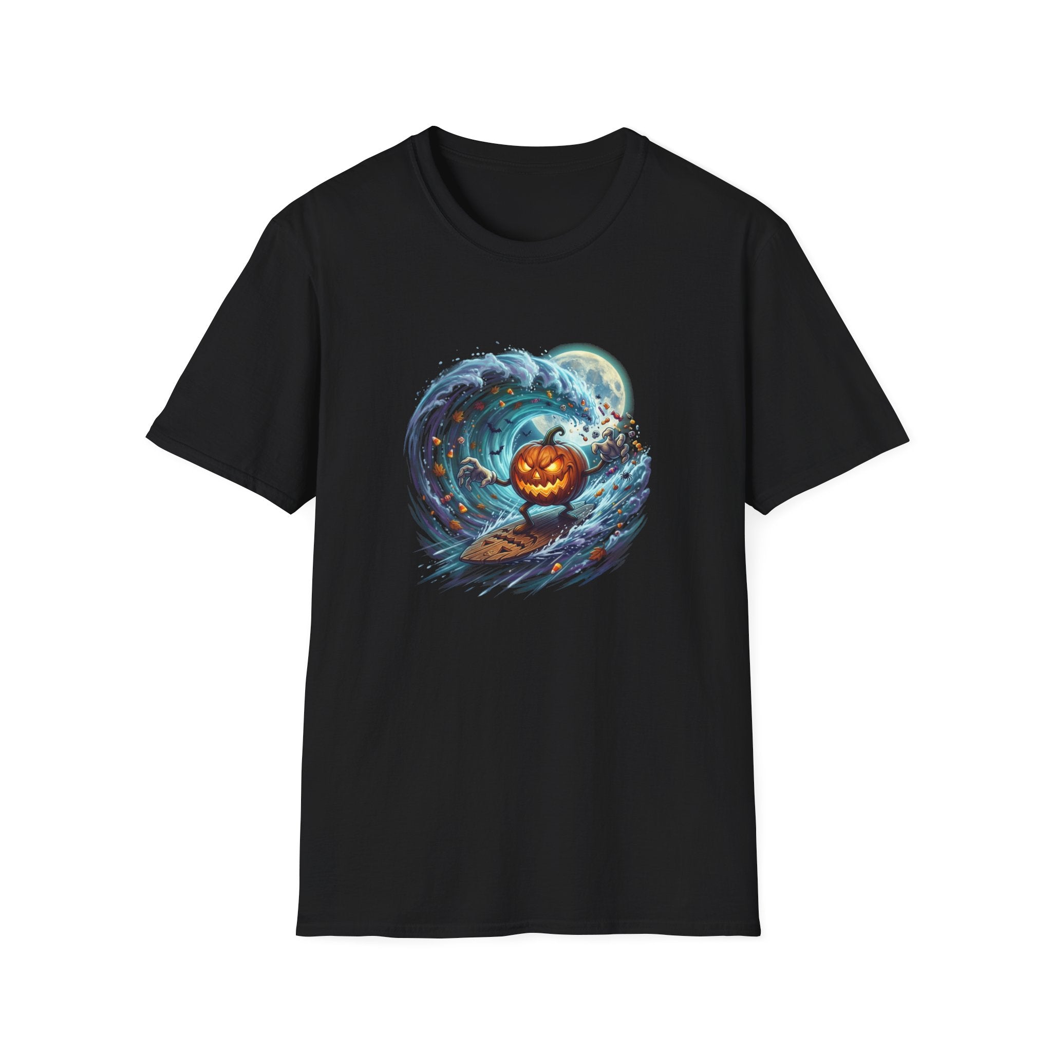 SURFING PUMPKIN Unisex Softstyle T-Shirt