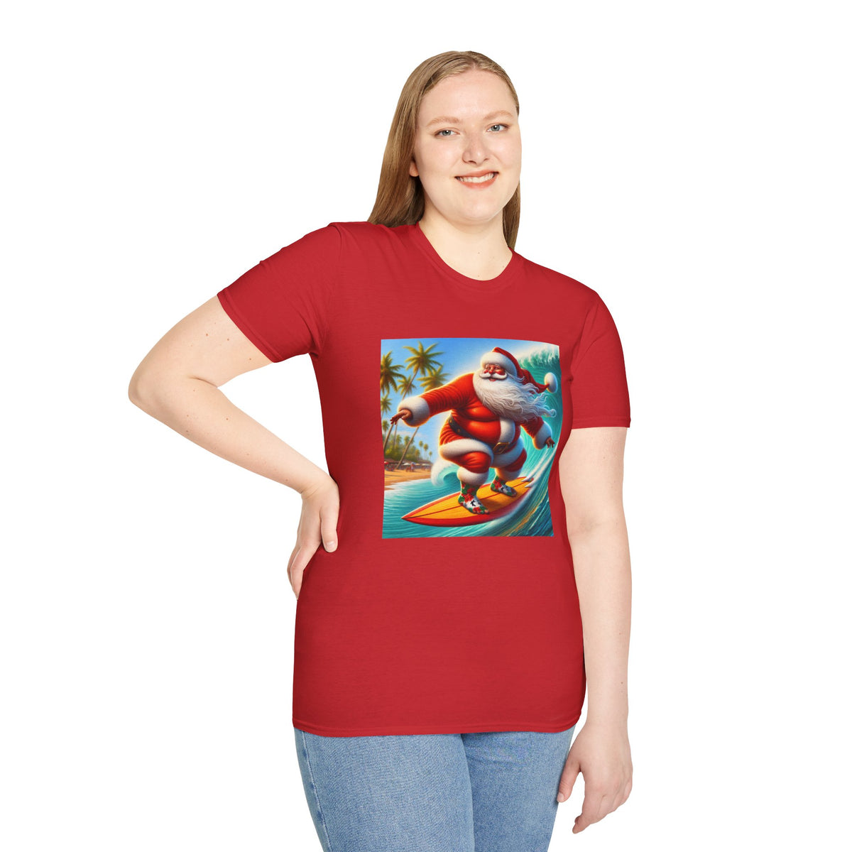 Surfing Santa Christmas T-Shirt