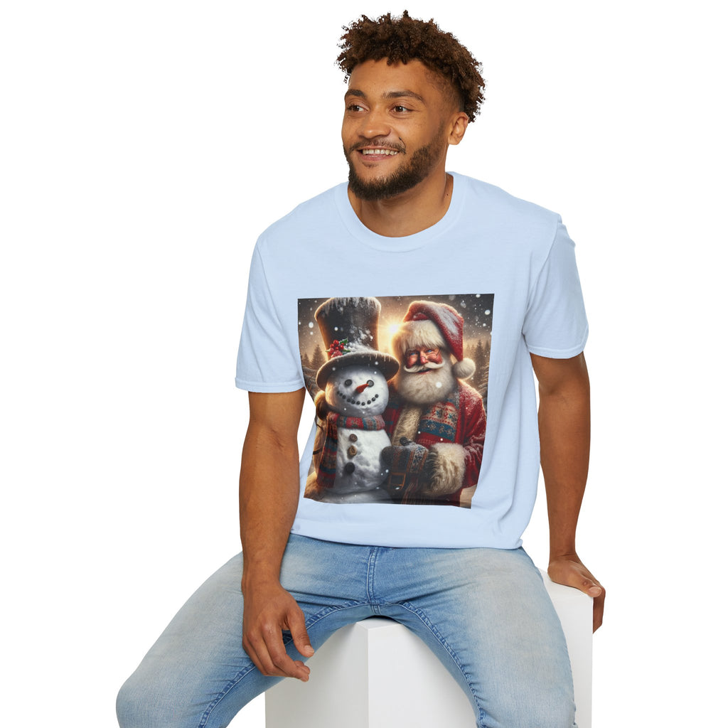 Christmas Santa & Snowman T-Shirt