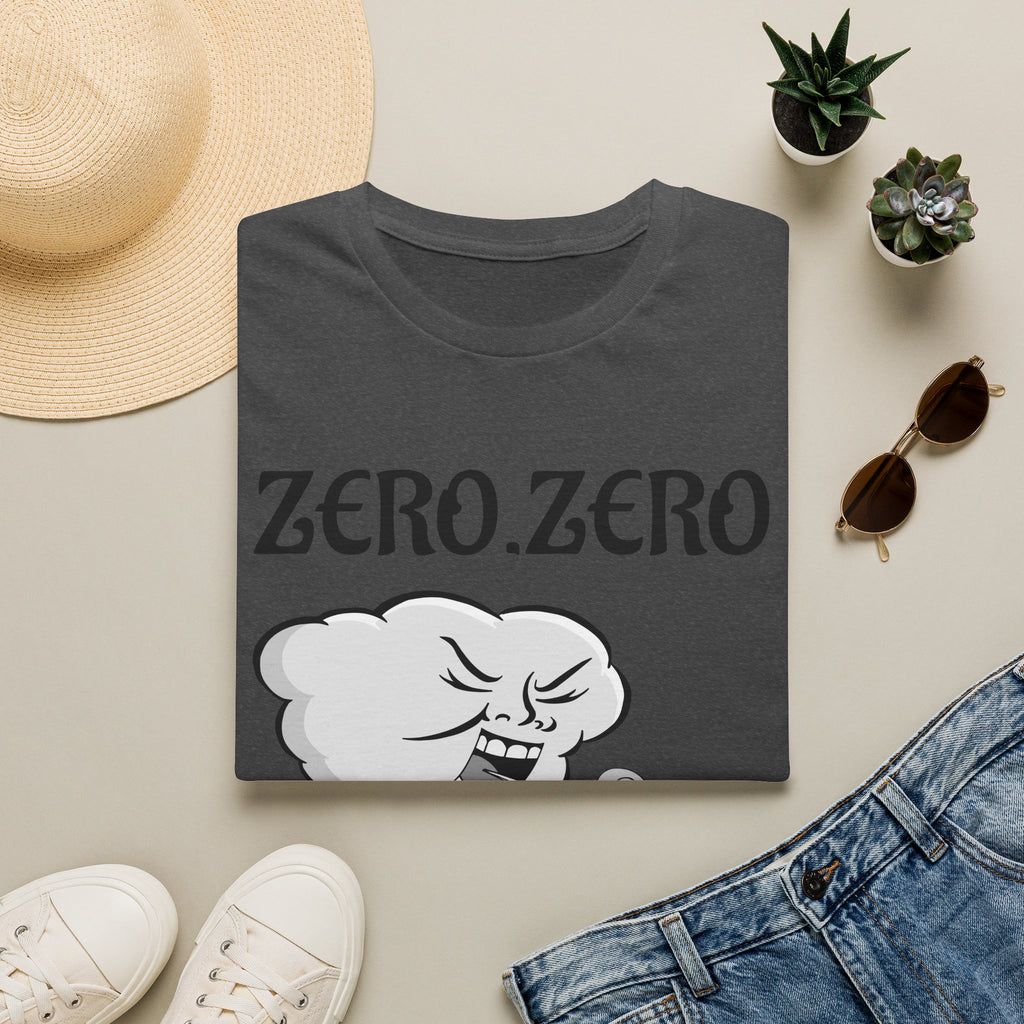 Zero. Zero Wind Cloud Graphic T-Shirt — Funny Retro Weather Illustration Tee
