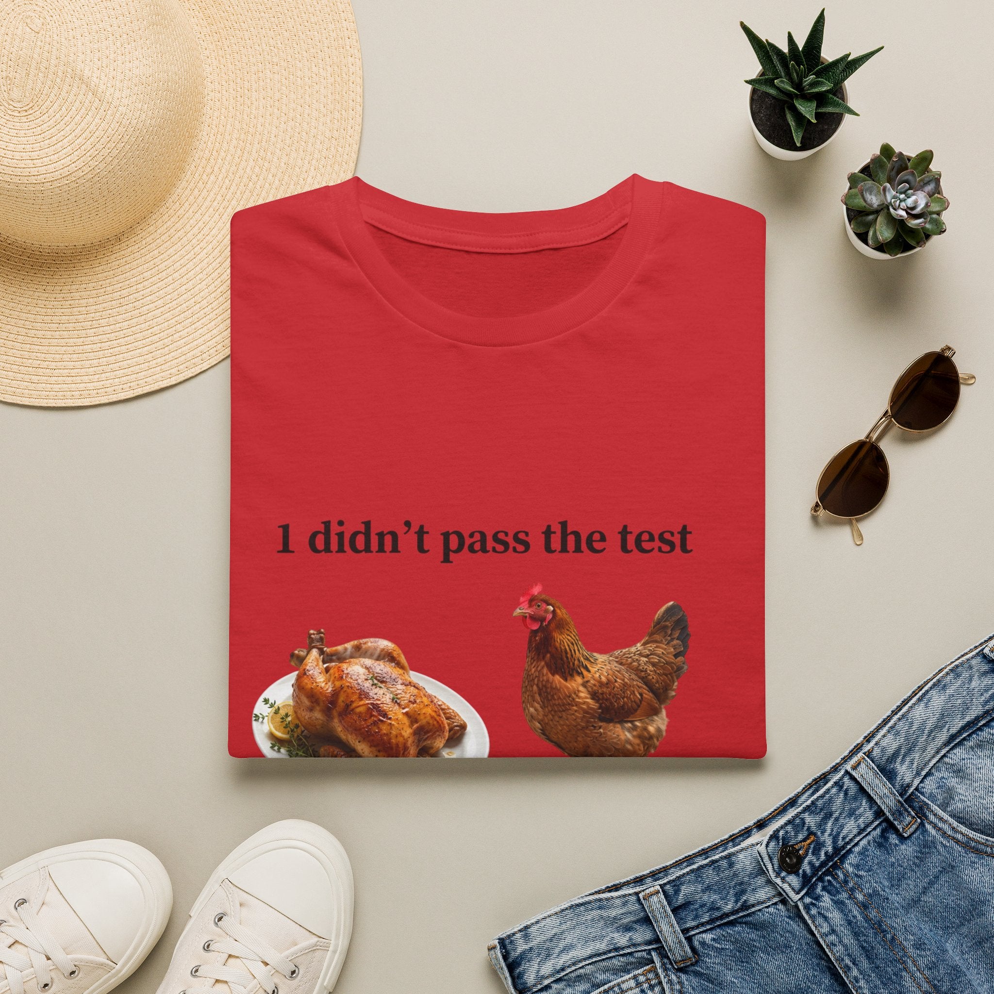 CHICKEN DIDN'T MAKE IT Unisex Soft style T-Shirt