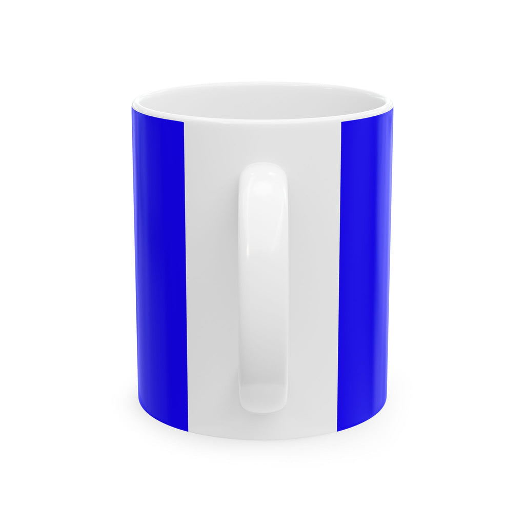 Political Satire Ceramic Mug — "Freeloader" Protest Poster Design (11oz, 15oz)