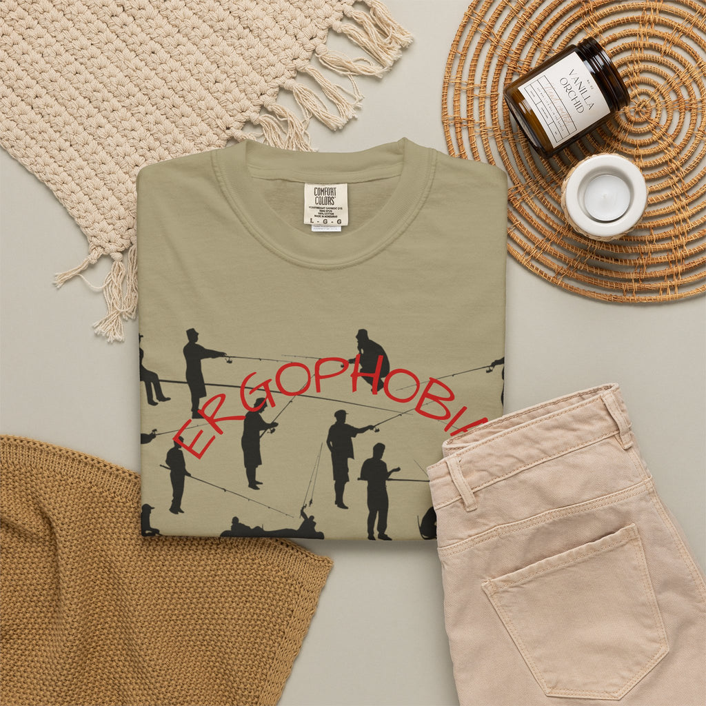 Different Styles of Fishing Garment-Dyed T-Shirt