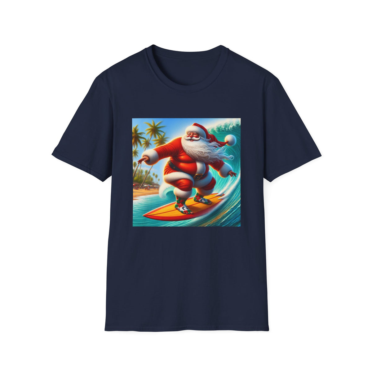 Surfing Santa Christmas T-Shirt