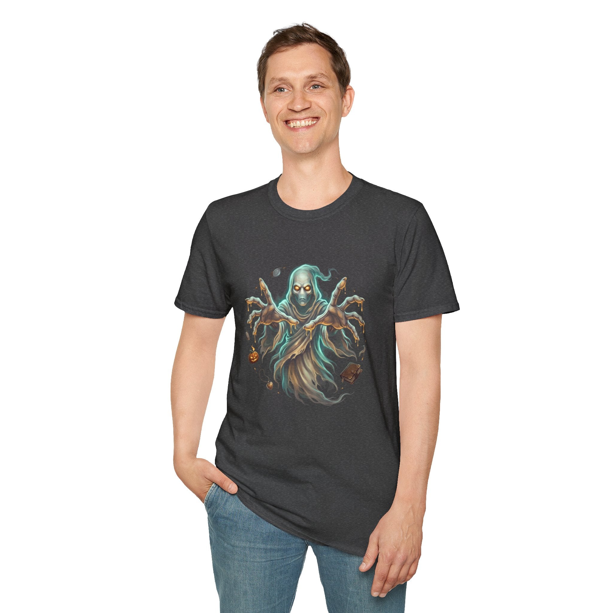 Hooded Specter Halloween Unisex Softstyle T-Shirt
