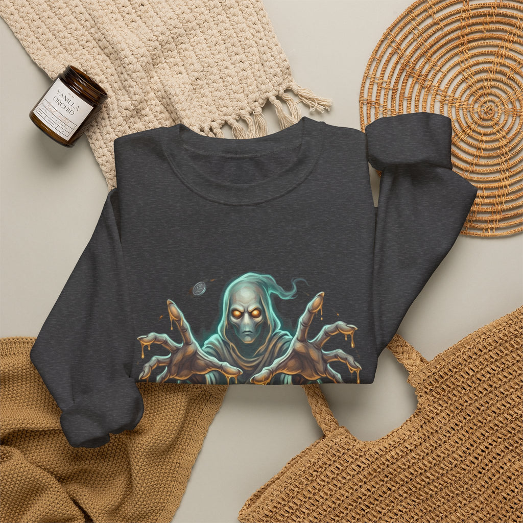 Hooded Wraith Halloween Crewneck Sweatshirt