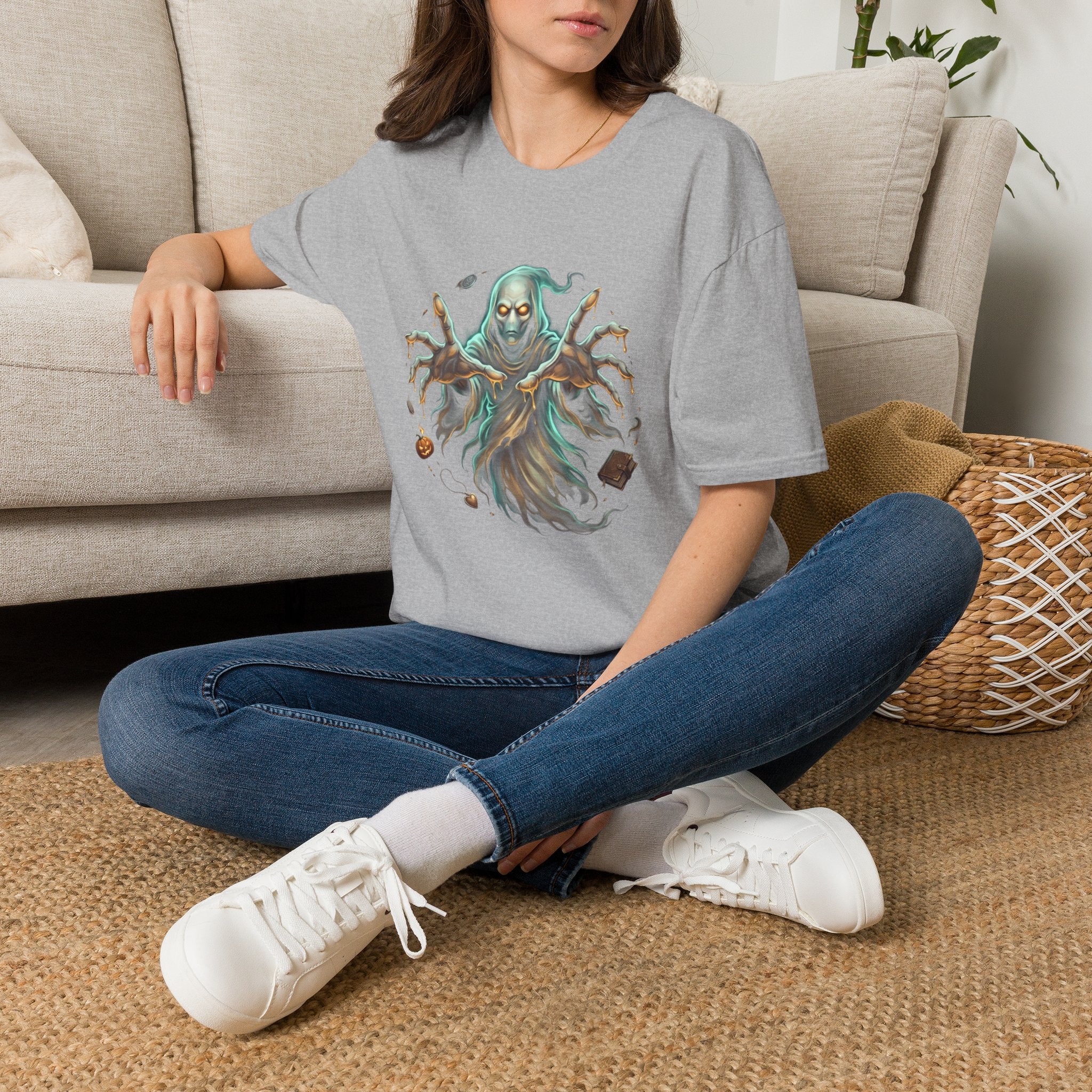 Hooded Specter Halloween Unisex Softstyle T-Shirt