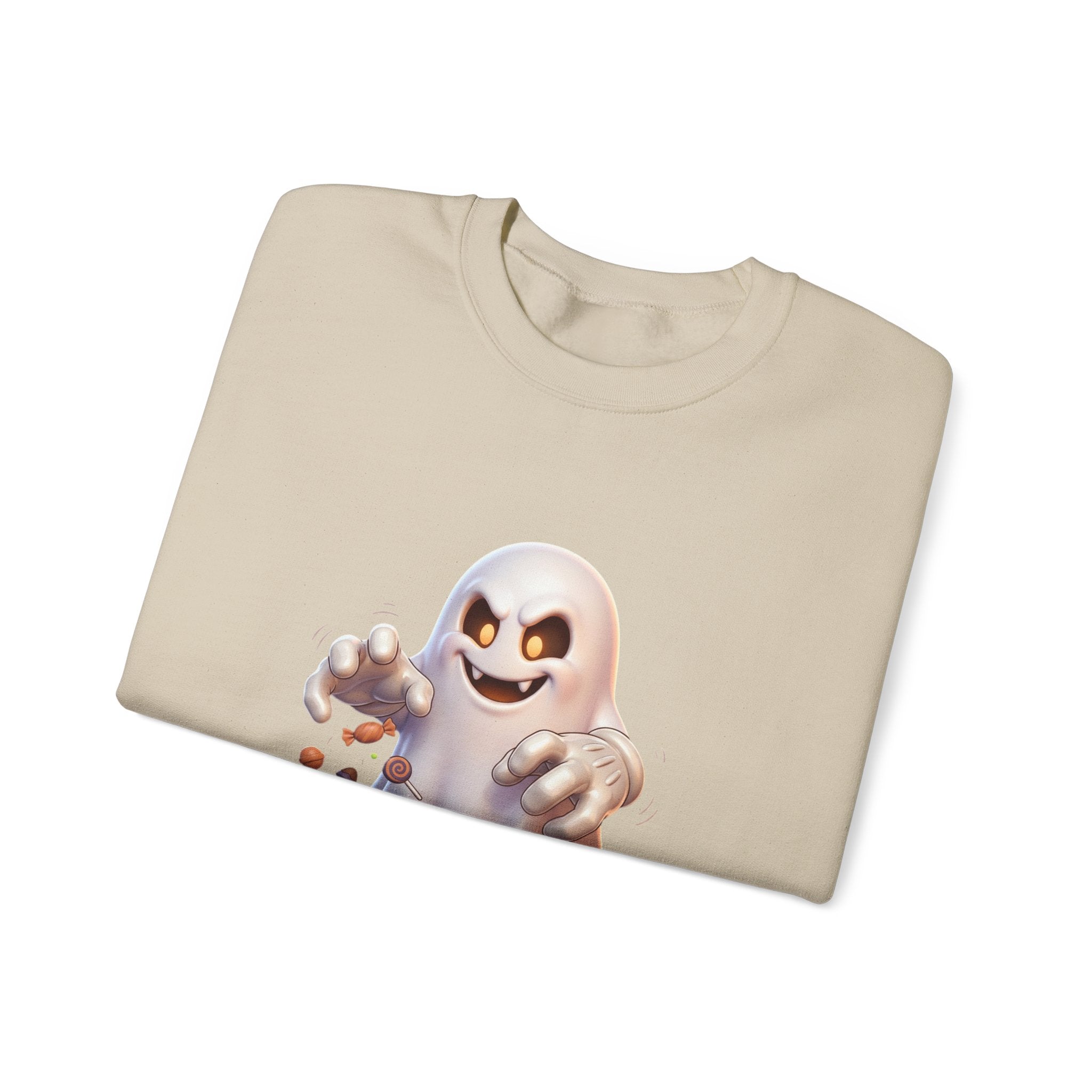 Candy Grabber Ghost Halloween Crewneck Sweatshirt