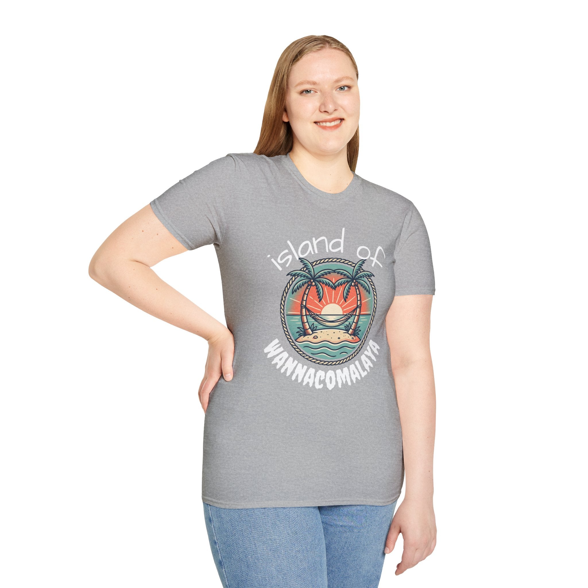 Island of Wannacomalaya Unisex Softstyle T-Shirt