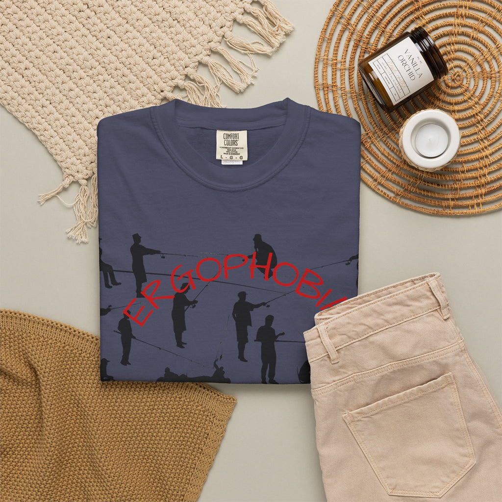 Different Styles of Fishing Garment-Dyed T-Shirt