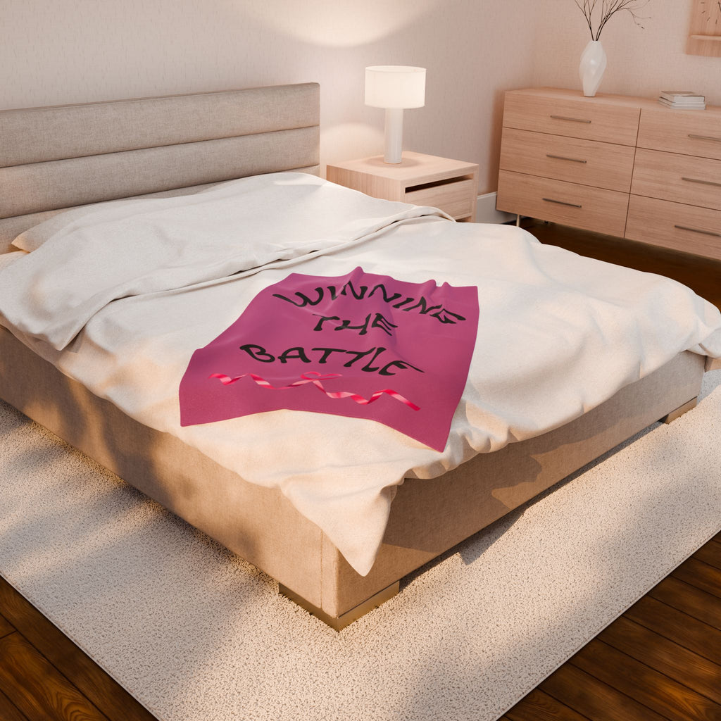 Velveteen Plush Blanket - Winning the Battle